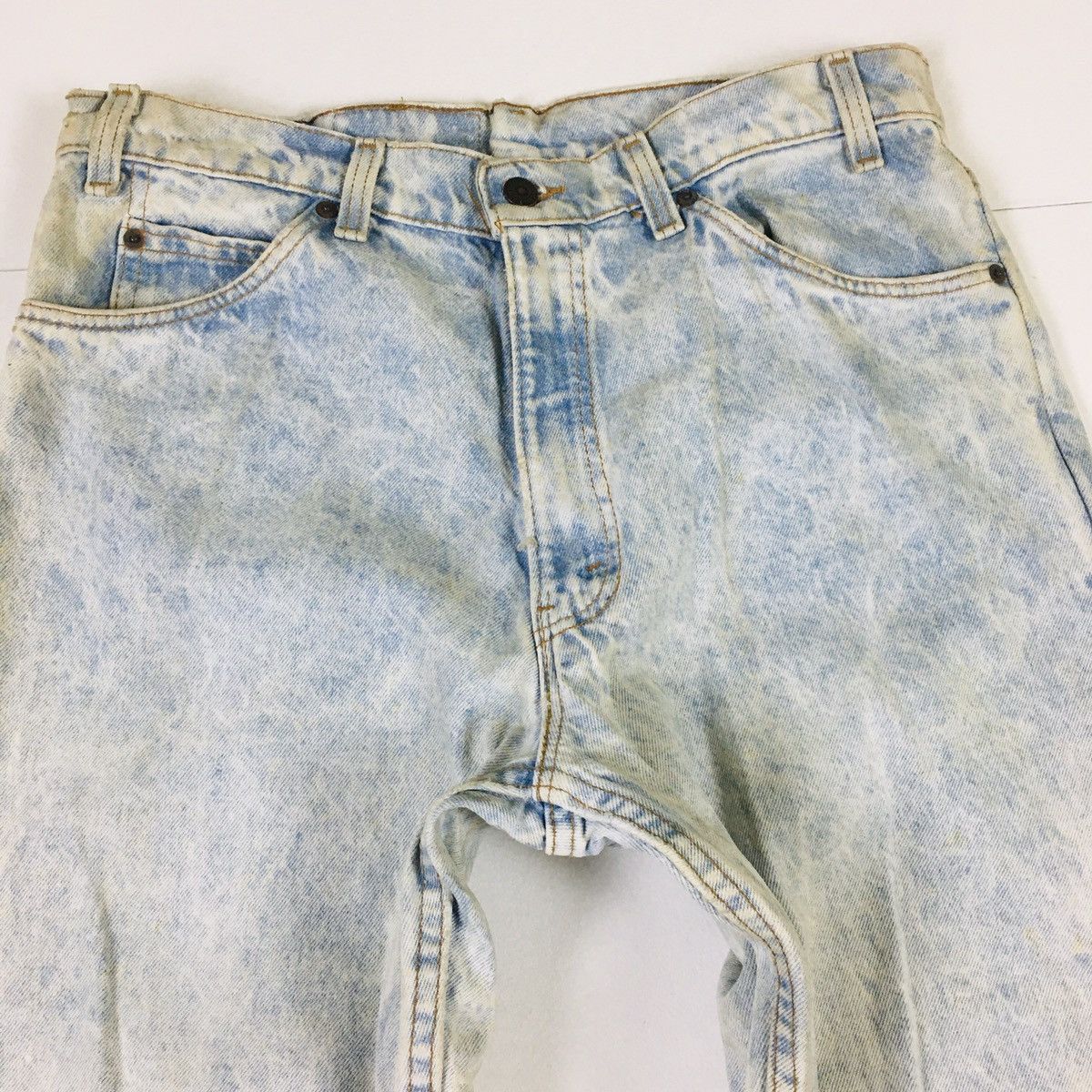 Levi's Vintage Acid Wash Levi’s 550 Orange Tab Made in USA Size US 34 / EU 50 - 5 Thumbnail