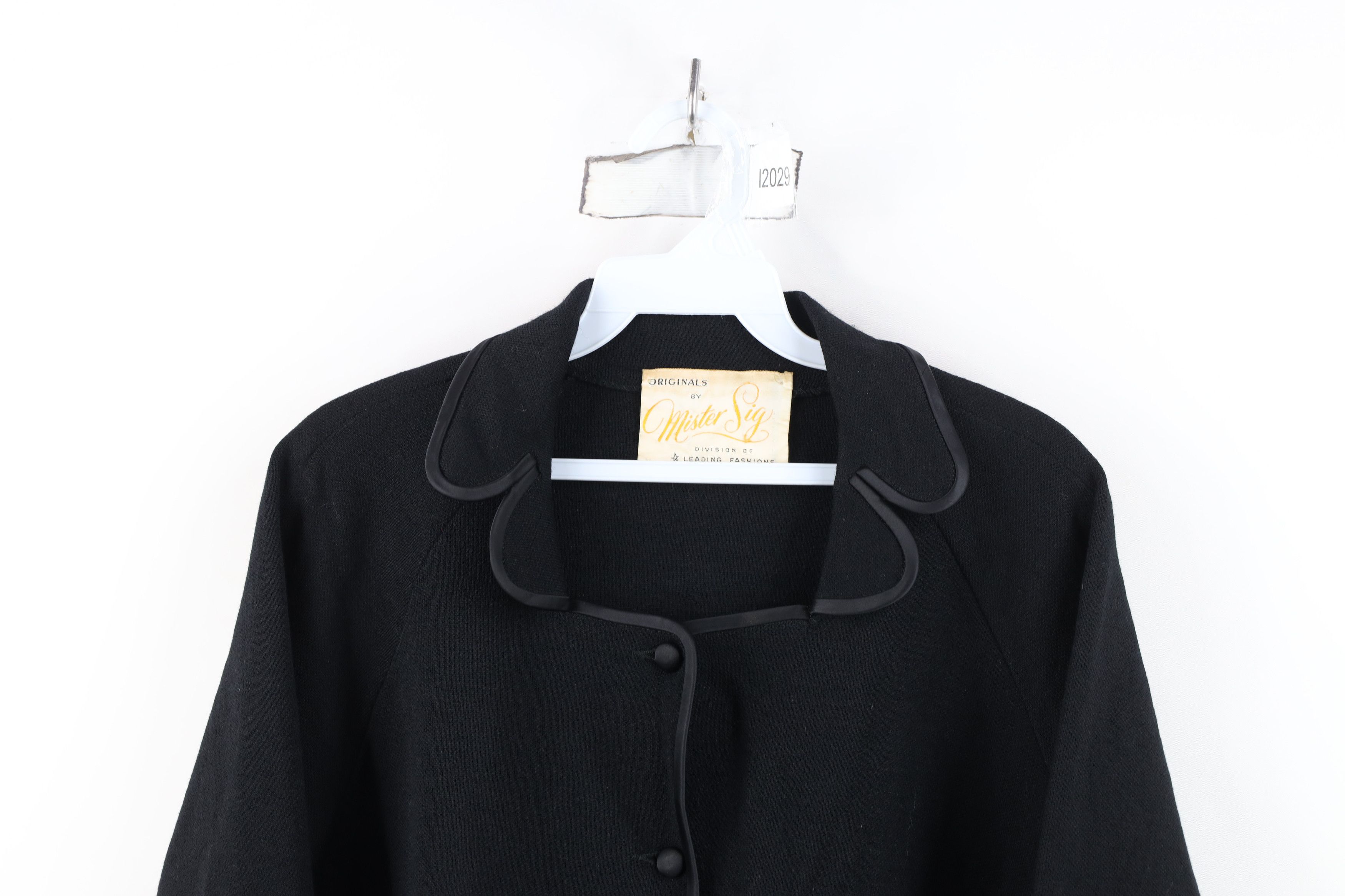 Vintage Vintage 50s 60s Rockabilly Trim Wool Knit Blazer Jacket USA Size M / US 6-8 / IT 42-44 - 2 Thumbnail
