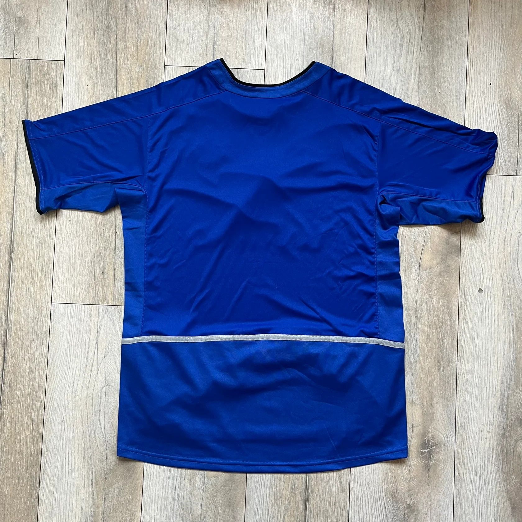 Nike Manchester United 2002/03 Away Retro Blue Tee Size US L / EU 52-54 / 3 - 5 Thumbnail