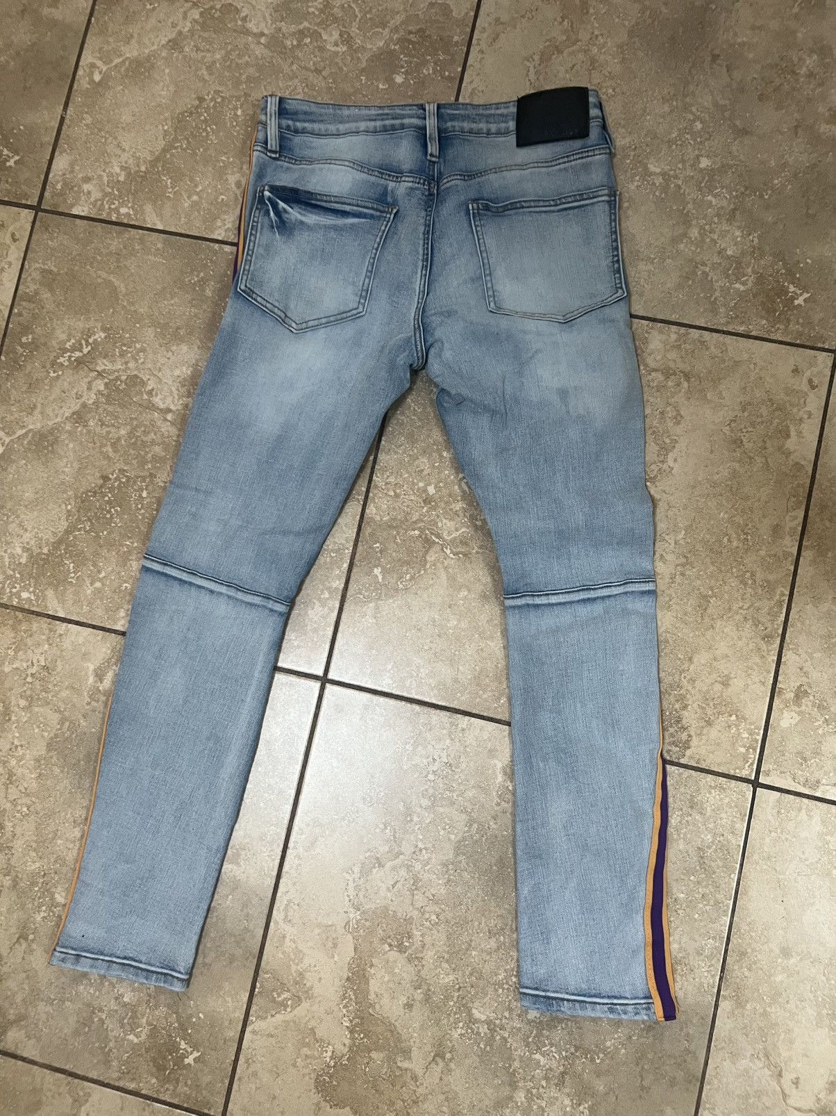 rue21 Rue21 Striped Distressed Jeans Size US 30 / EU 46 - 2 Thumbnail