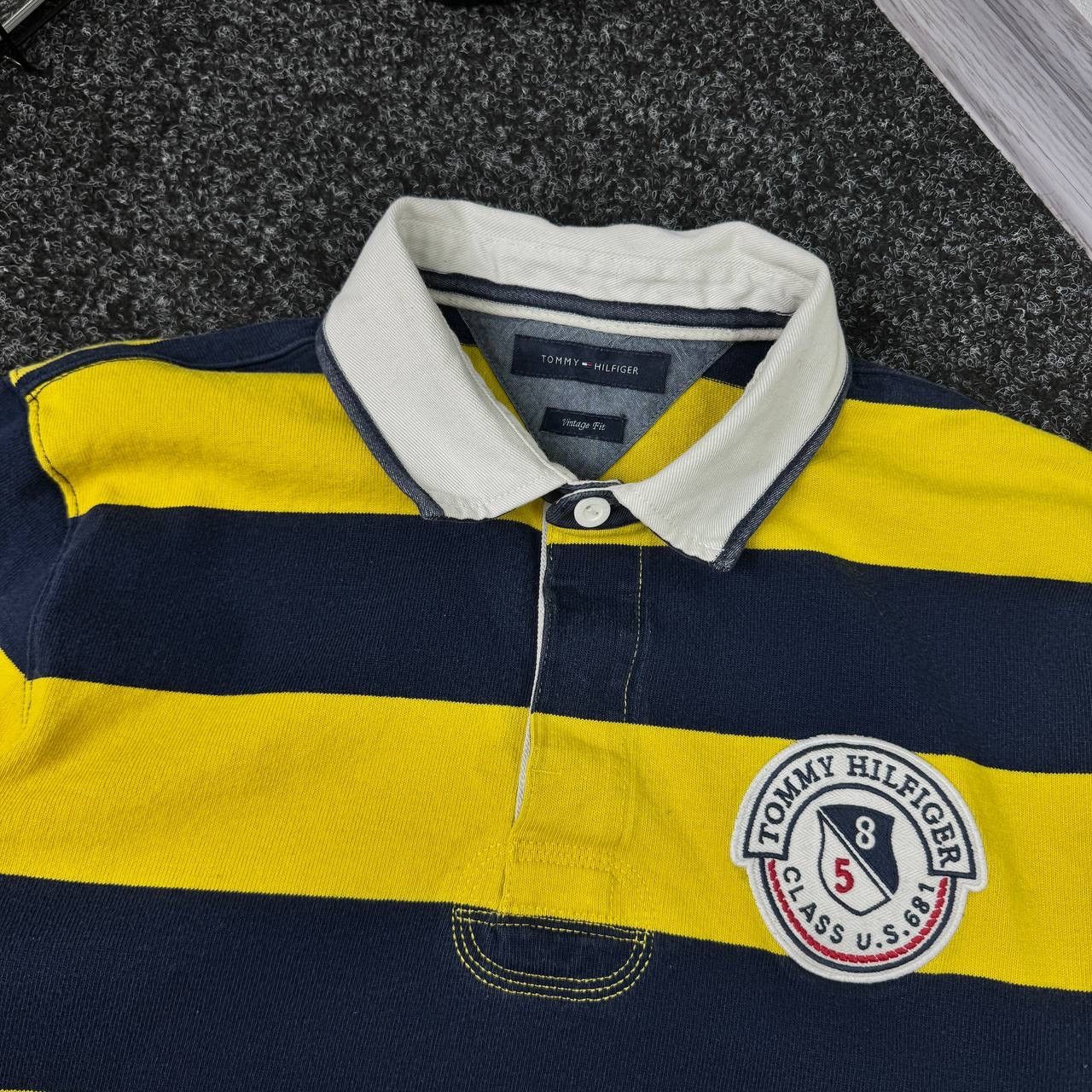 Tommy Hilfiger Rugby stripped vintage Tommy Hilfiger jersey size L Size US L / EU 52-54 / 3 - 5 Thumbnail