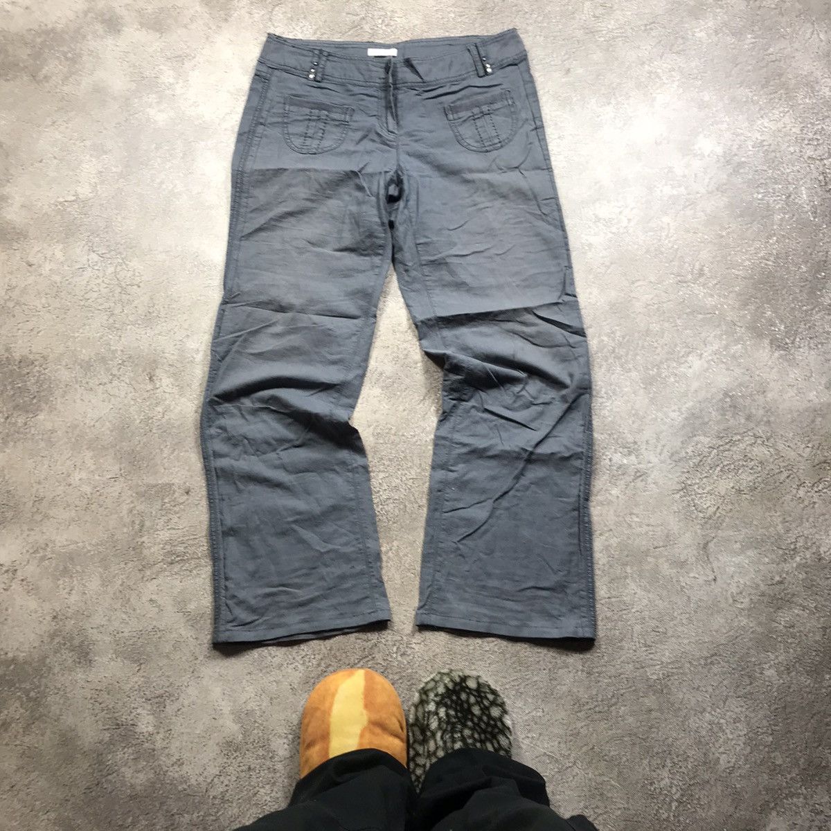 Vintage Y2K Baggy Distressed Cargo Pants Techwear Tactical Logo 32 Size 32" / US 10 / IT 46 - 2 Thumbnail