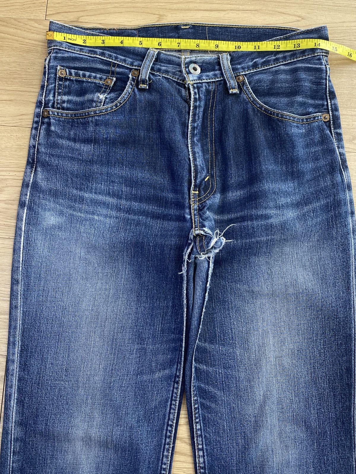 Levi's Levi’s Blue Wash Style Hairy Leg Jeans Size US 29 - 11 Thumbnail
