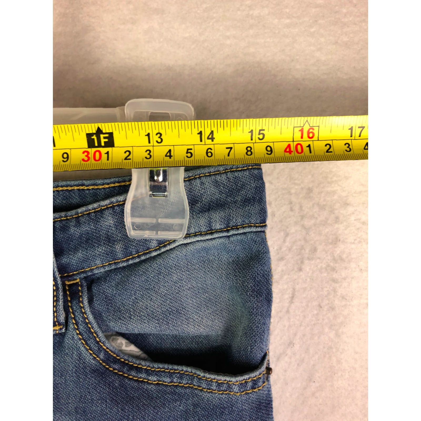 Vintage Cat & Jack Mid Rise Skinny Jeans Juniors Medium Wash Blue Denim Women Boys Girls? Size 32" / US 10 / IT 46 - 4 Thumbnail