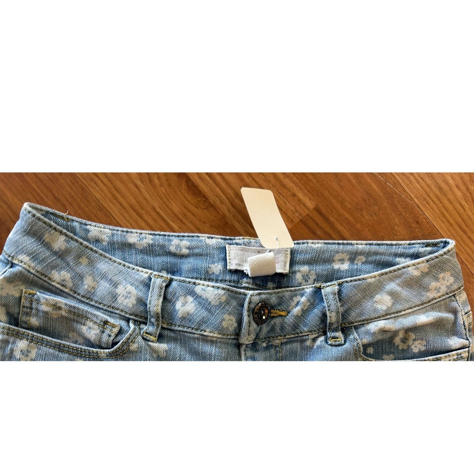 Free People Free People Blue Floral Jeans - Girls Size W25 Size 25" / US 0 / IT 36 - 7 Thumbnail