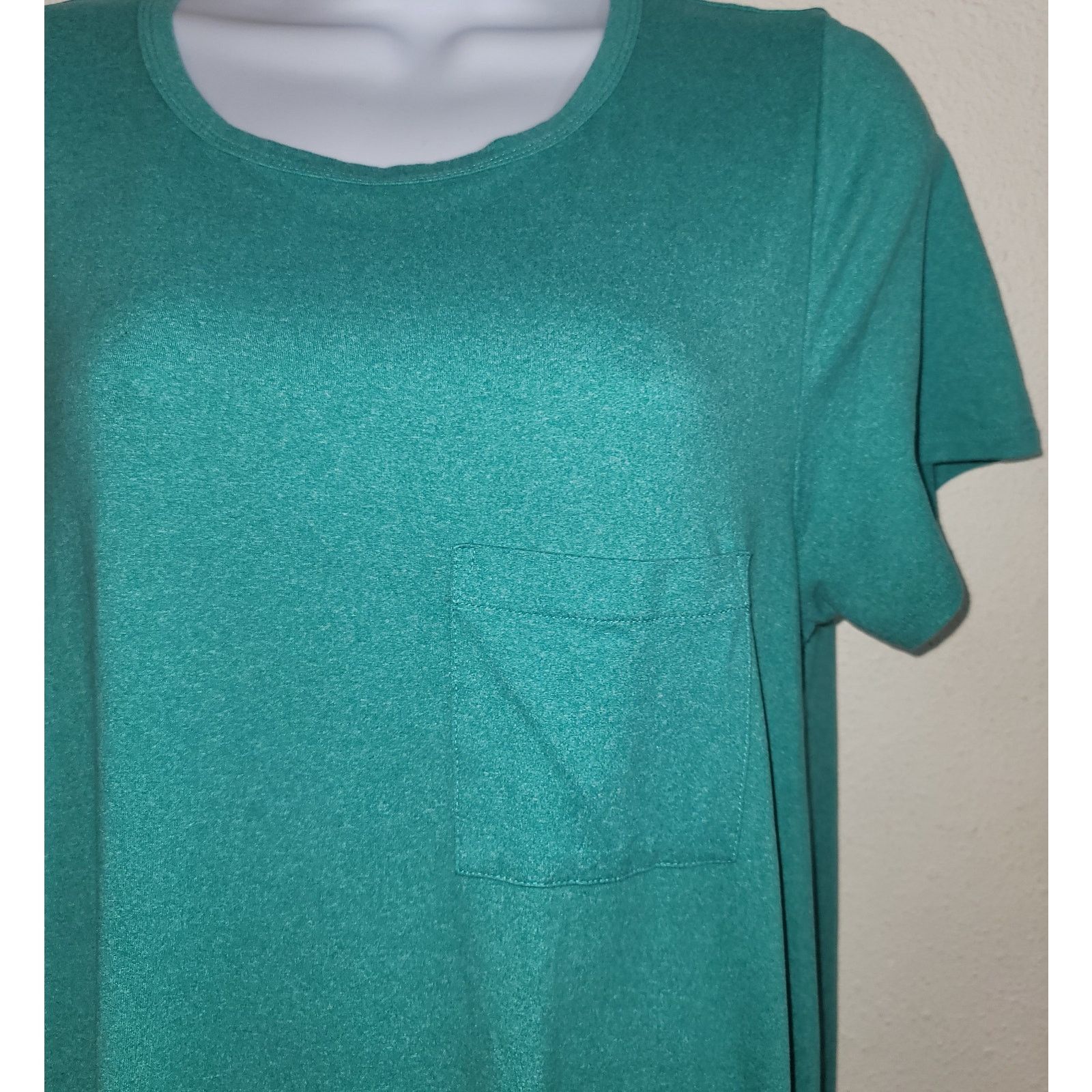 Other LulaRoe Green Marled Hi Low Midi A-Line Dress Medium Size M / US 6-8 / IT 42-44 - 6 Thumbnail
