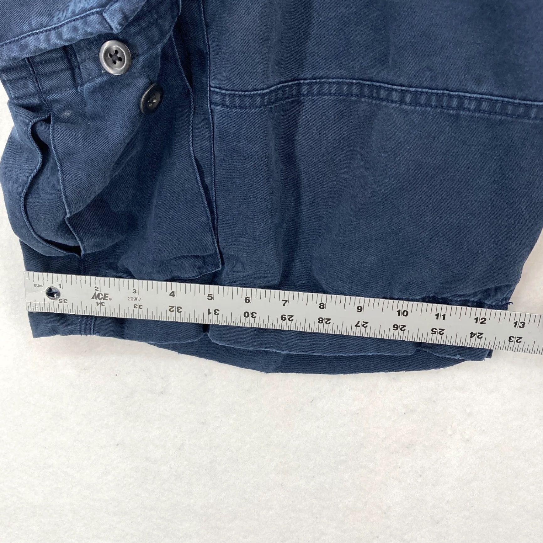 Polo Ralph Lauren Polo Ralph Lauren Cargo Shorts Mens 42 Dark Blue Heavyweight 100% Cotton 10" Cargo Pocket Navy Blue Polo Ralph Lauren Mens Shorts 42 Size US XL / EU 56 / 4 - 7 Thumbnail