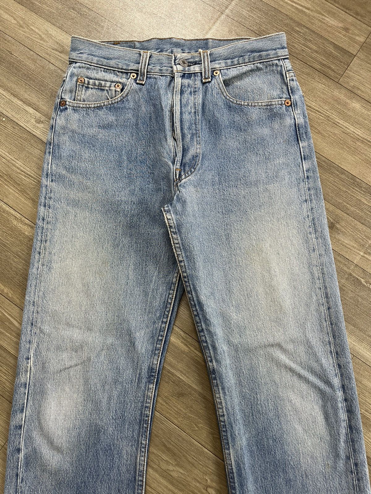Levi's Vintage Clothing 🇺🇸1990s Vintage Levis 501 29x36 Straight Leg Blue Jeans Size US 29 - 2 Thumbnail