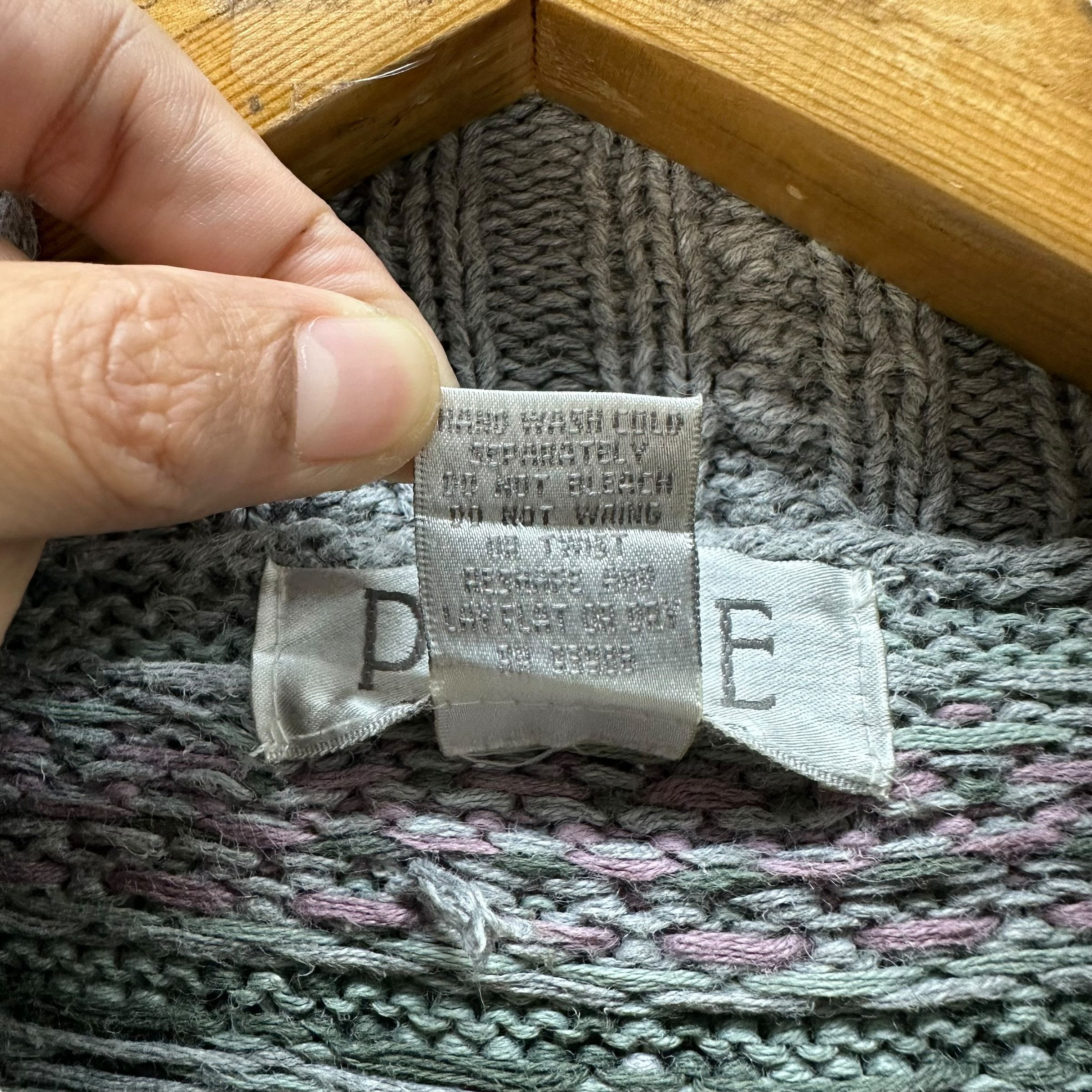 Vintage PETITE SOPHISTICATE CABLE KNIT SWEATER #9031-50 Size S / US 4 / IT 40 - 8 Thumbnail