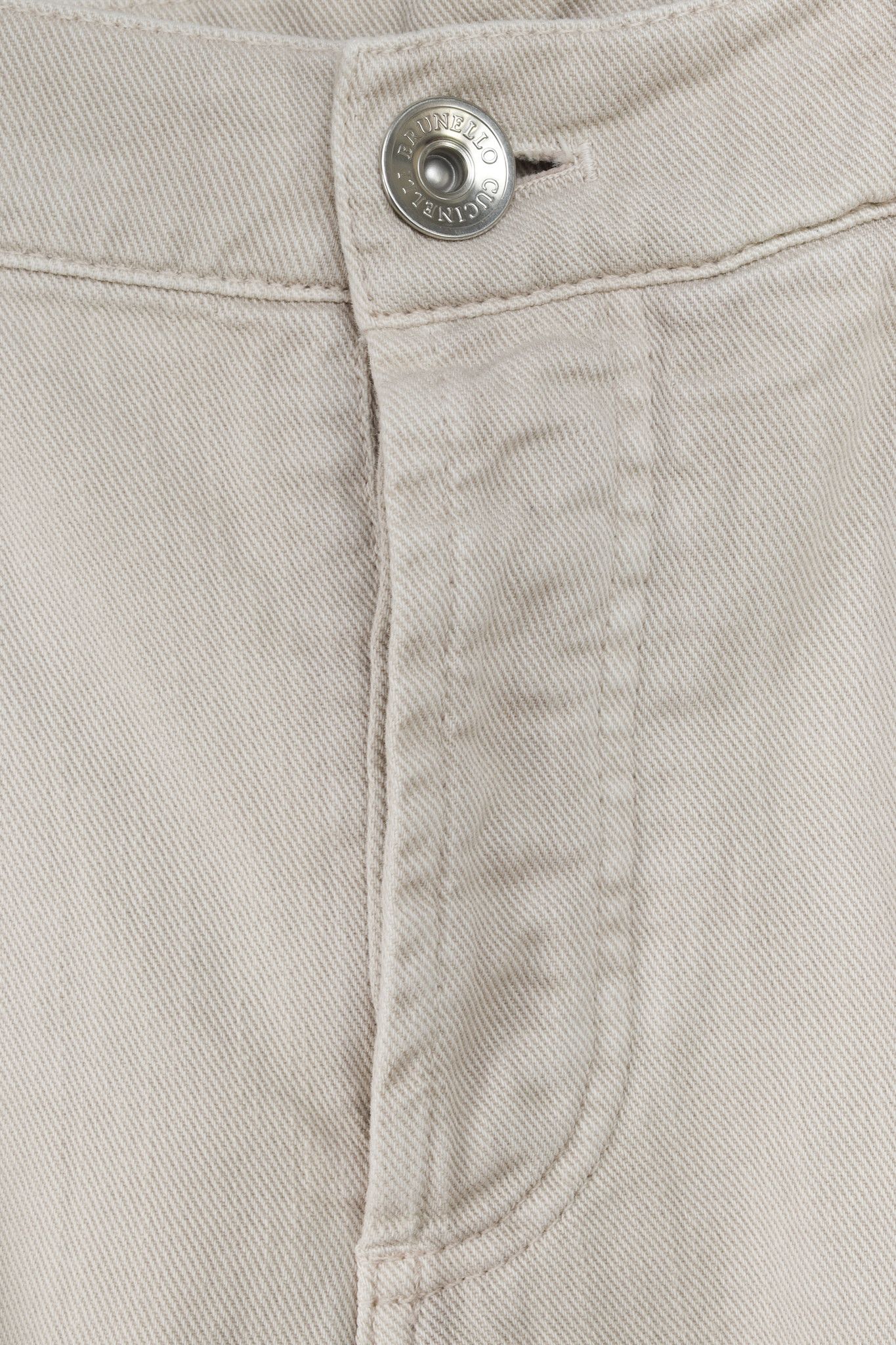 Brunello Cucinelli Brunello Cucinelli Men's Beige Slim-Fit Jeans Size US 42 / EU 58 - 8 Thumbnail