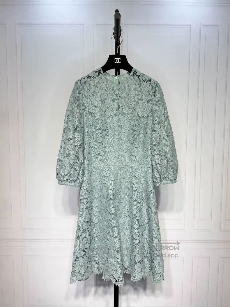 Valentino Valentino Heavy lace embroidered dress | Grailed