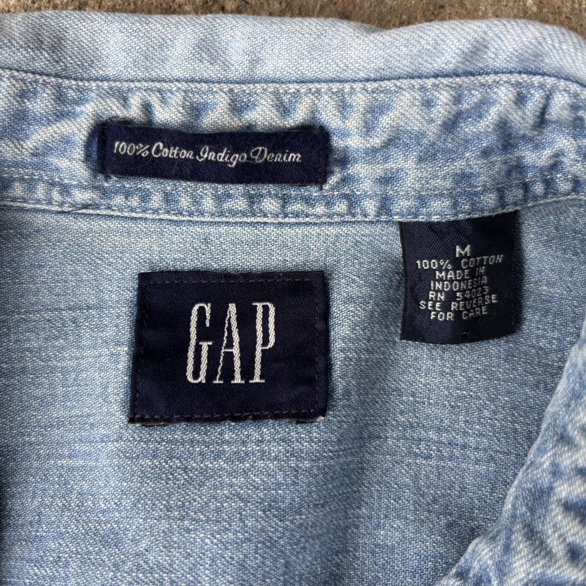 Gap VTG GAP Denim Shirt Size US M / EU 48-50 / 2 - 3 Thumbnail