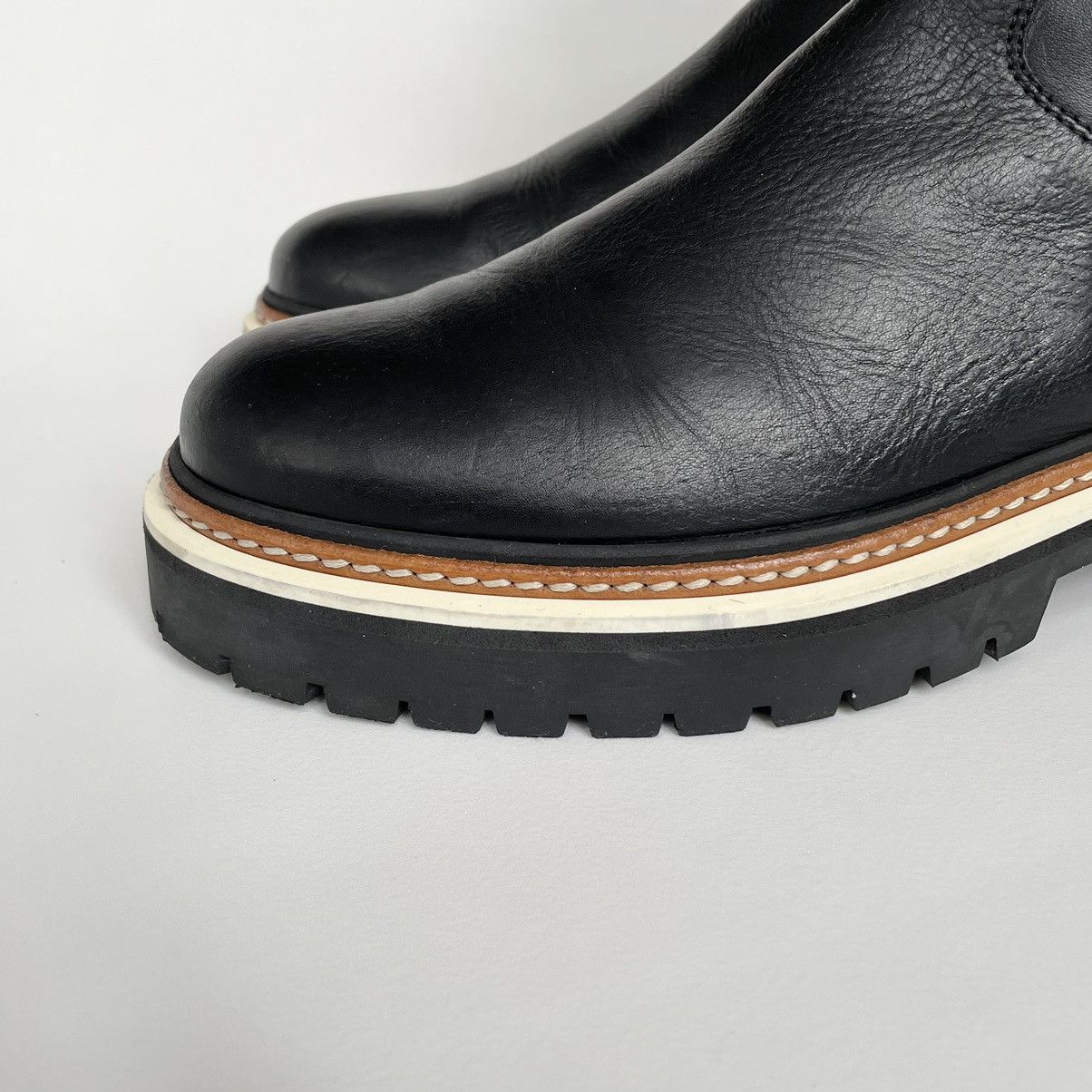 Ann Demeulemeester Black Leather ‘Tucson’ Combat Boots Size US 10 / IT 40 - 6 Thumbnail