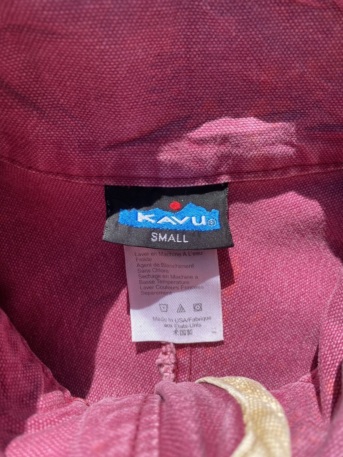 KAVU × Vintage Vintage Rare 90’s KAVU Sunfaded Halfzip Jumper Size US M / EU 48-50 / 2 - 7 Thumbnail
