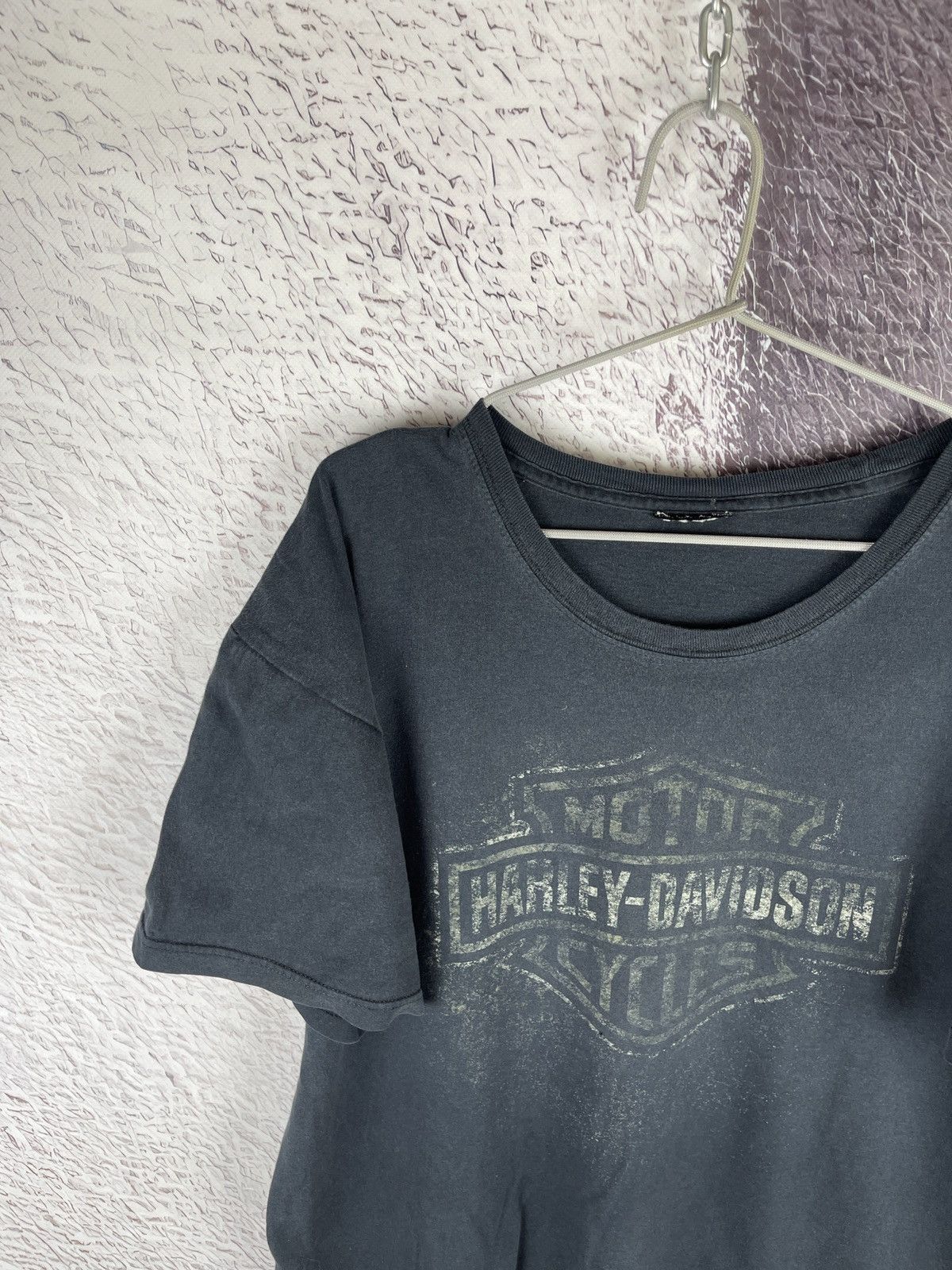 Harley Davidson Harley Davidson Switzerland trashed distressed big logo tee Size US XXL / EU 58 / 5 - 4 Thumbnail