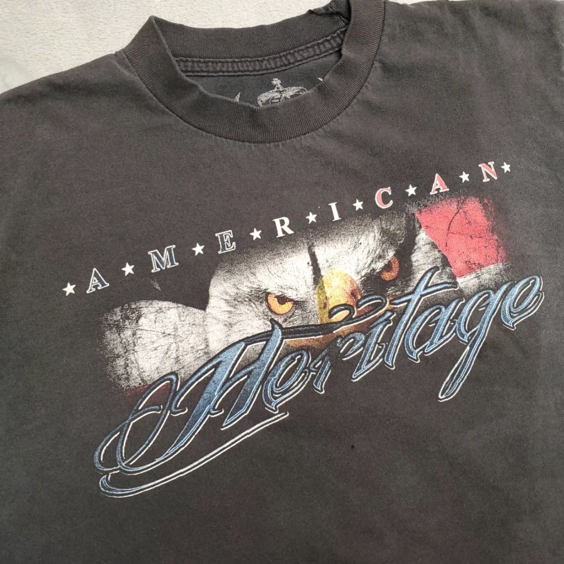 Vintage VINTAGE Motorcycle Shirt Men XL Black Crew Neck Jersey Graphic Print Retro Y2K TEE Size US XL / EU 56 / 4 - 3 Thumbnail