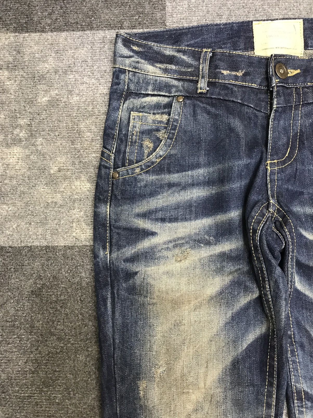 Seditionaries 💥VERYRARE💥LOLITA SKULL SHORT MUDWASH DISTRESSED DENIM F455 Size US 33 - 4 Thumbnail