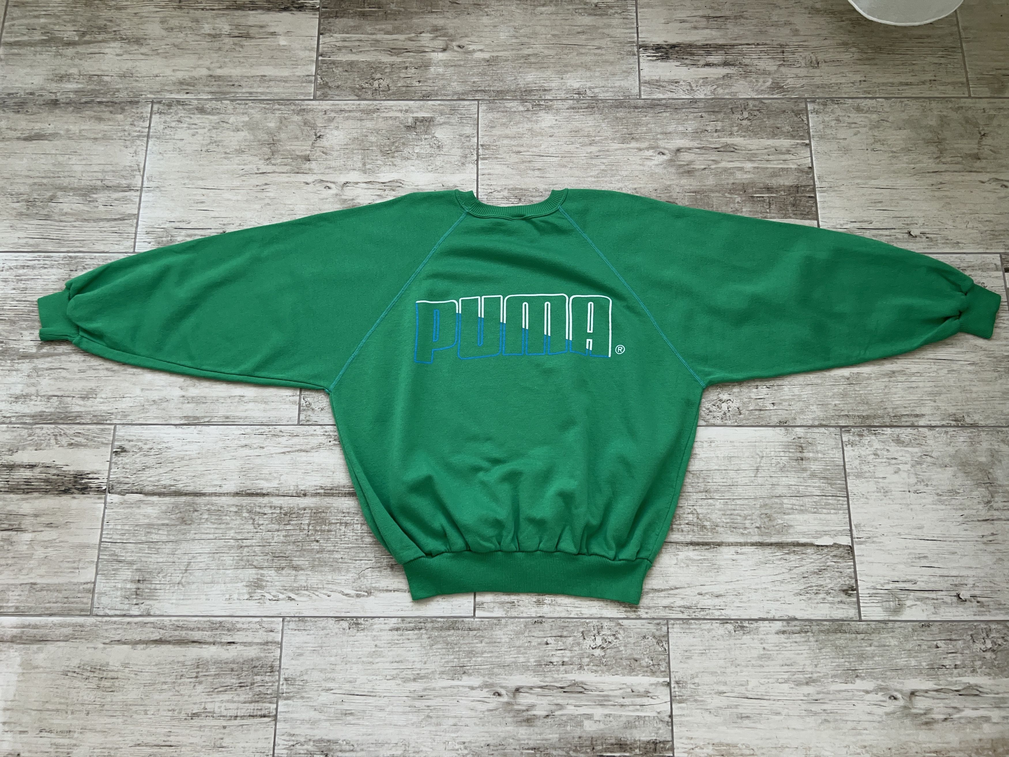 1980s Puma Boris Becker Red Tennis Sweatshirt Size 6 M/L