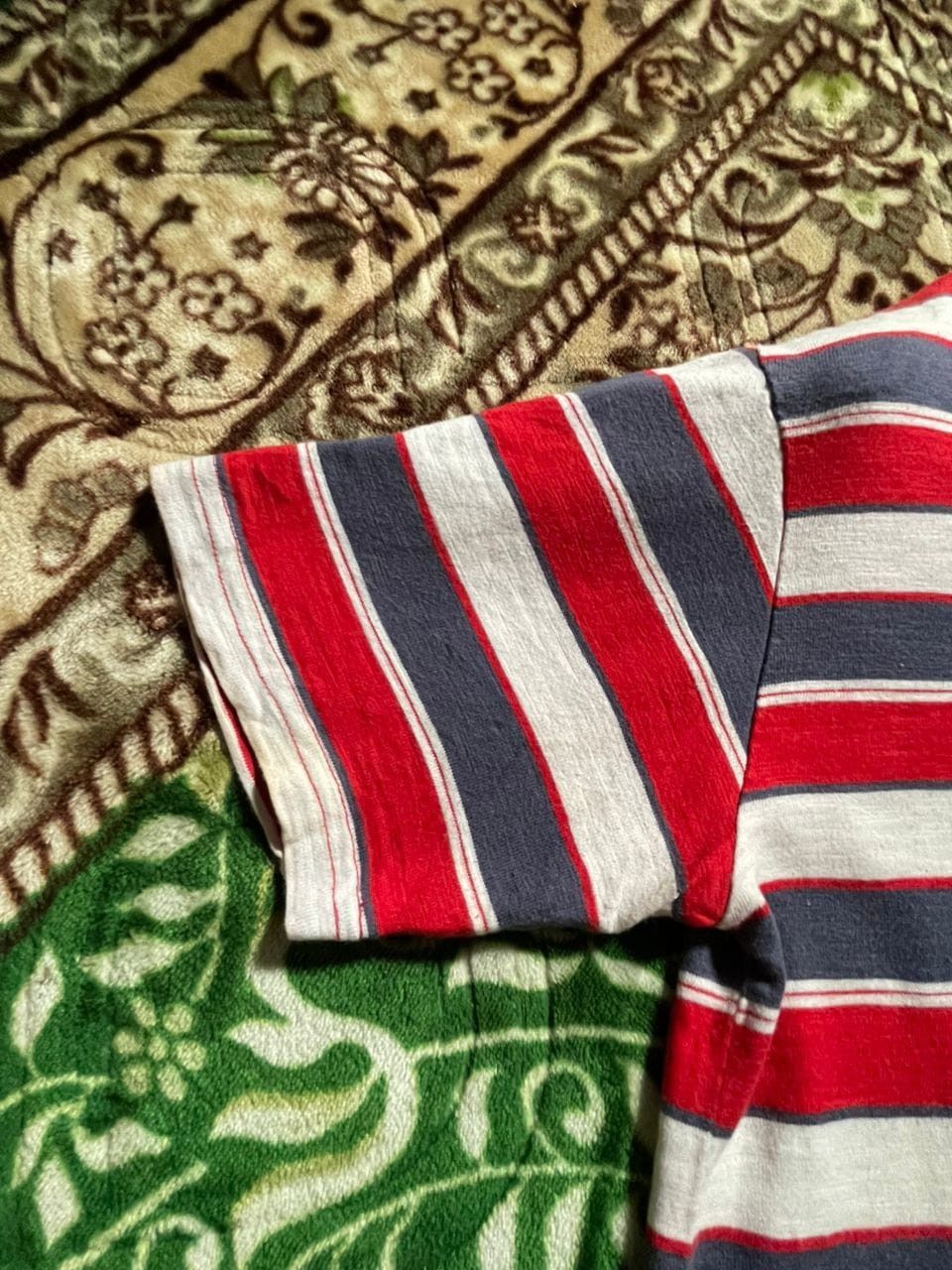 Vintage K6-21 Power To The People Striped red blue Polo Shirt Size US L / EU 52-54 / 3 - 2 Thumbnail