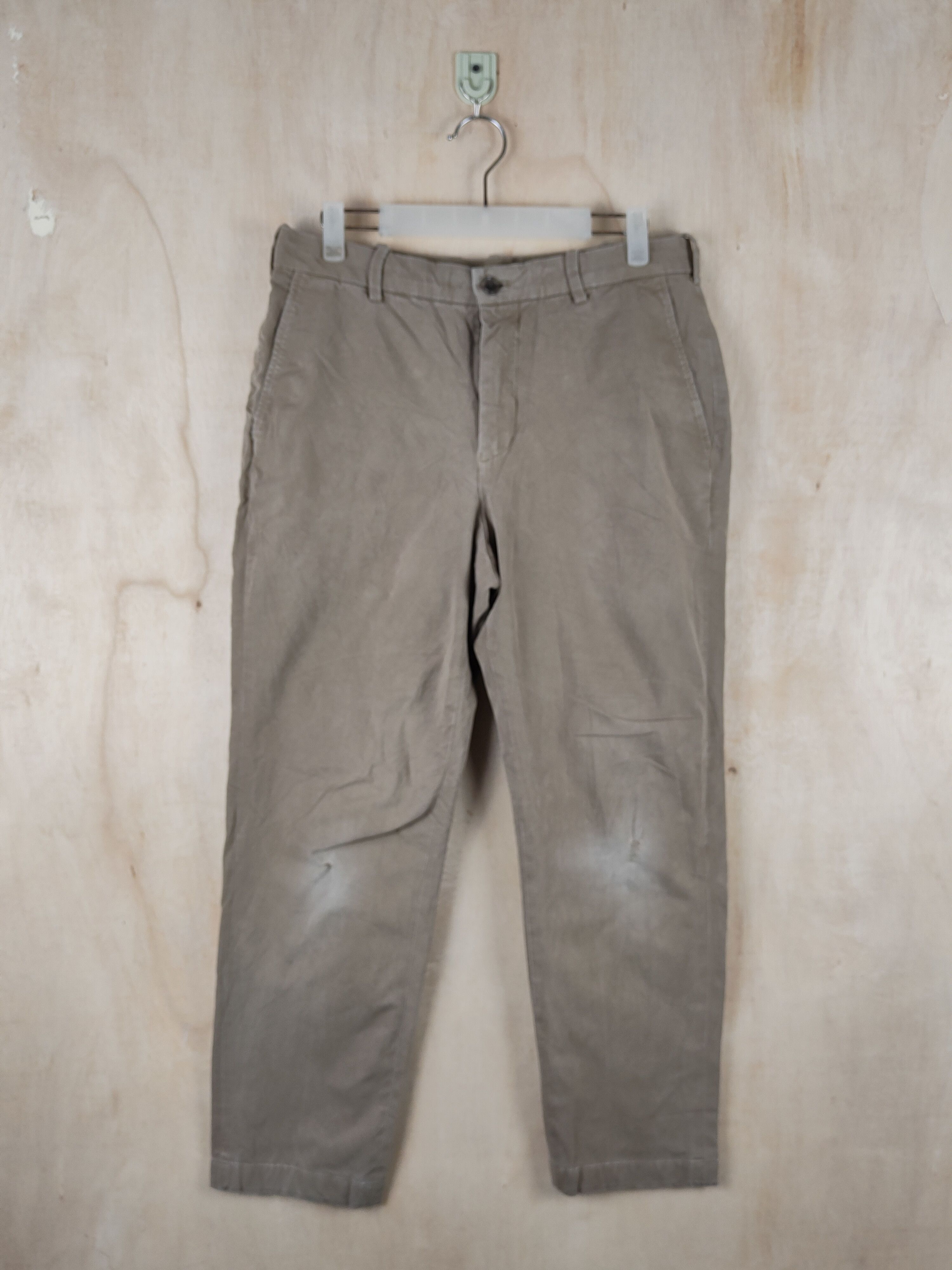 image of Uniqlo Brown Faded Vintage Casual Pants S2516, Men's (Size 31)