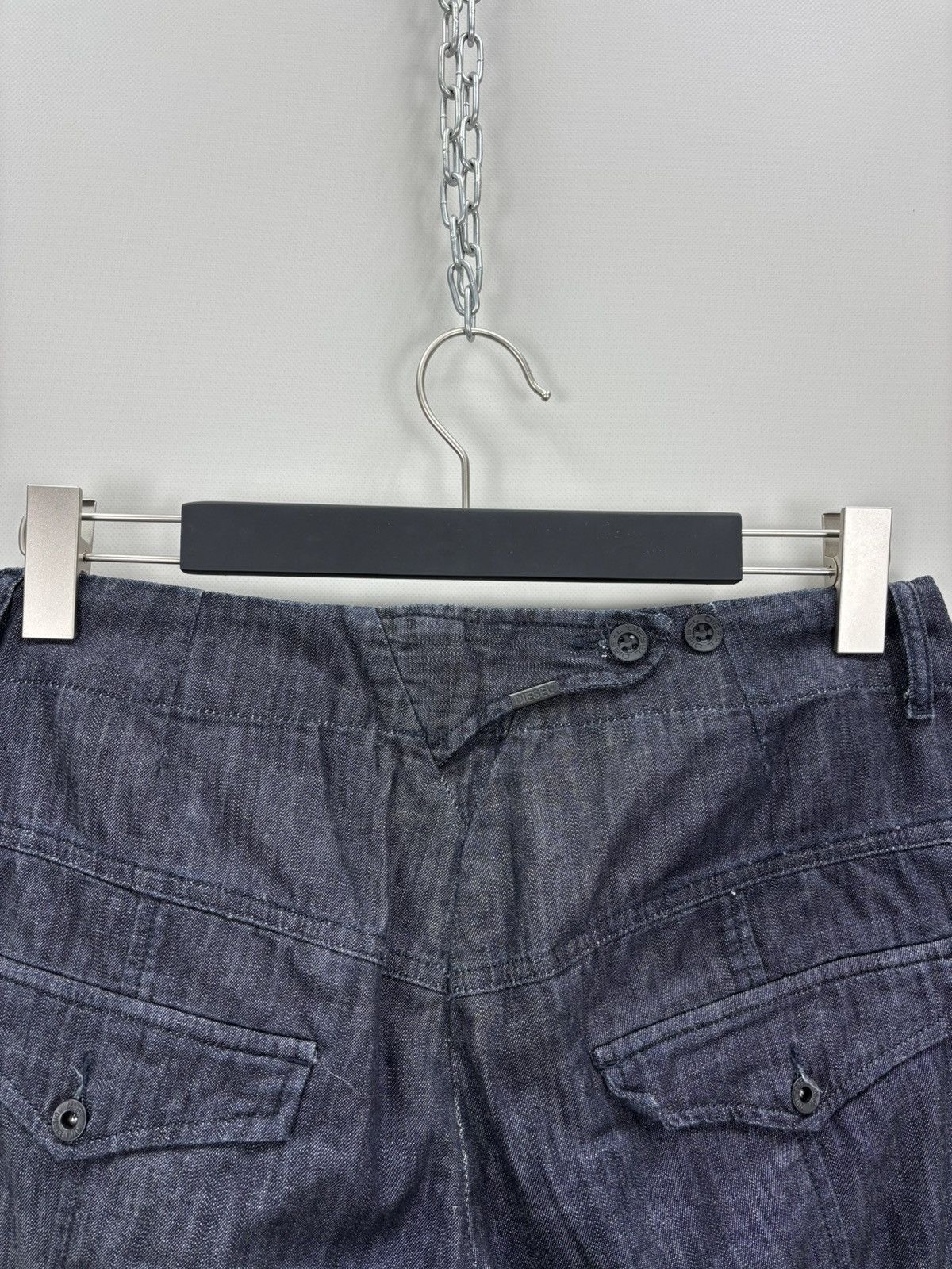 Diesel Womens cargo pants Diesel Size 30 Color Blue Size 26" / US 2 / IT 38 - 7 Thumbnail