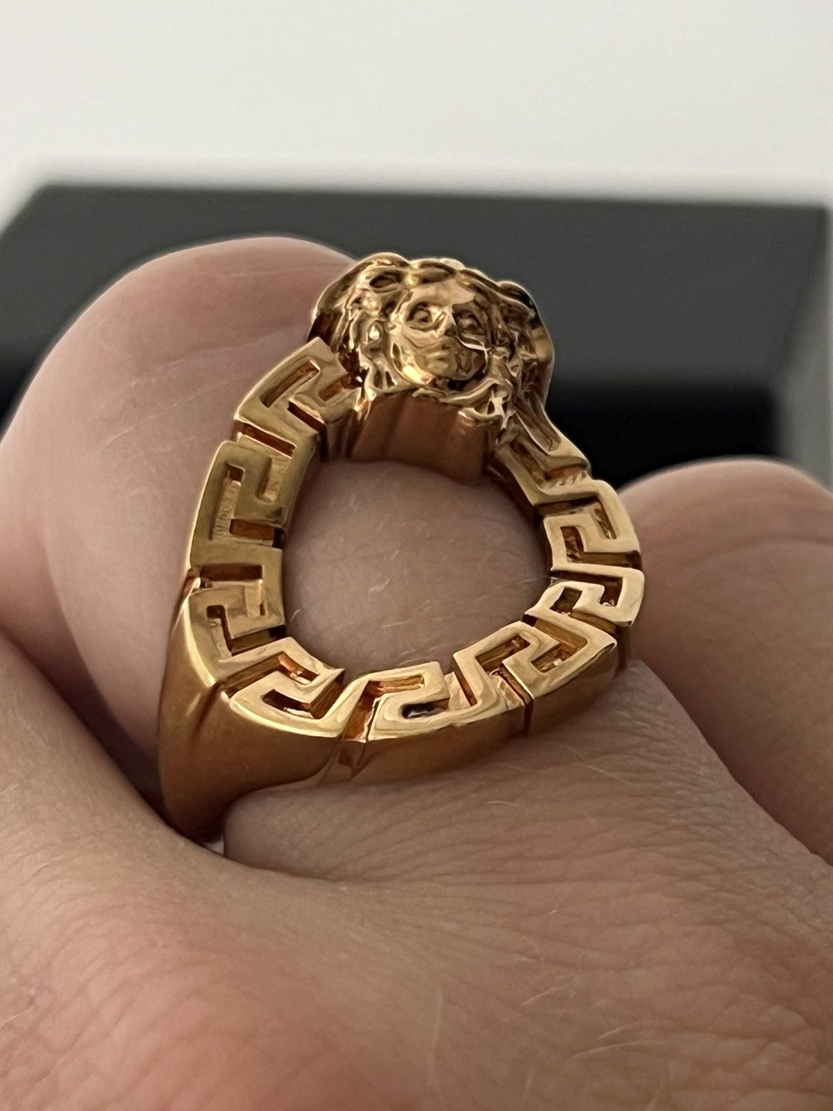 Versace Versace Medusa head ring 8 3/4 Size ONE SIZE - 2 Thumbnail