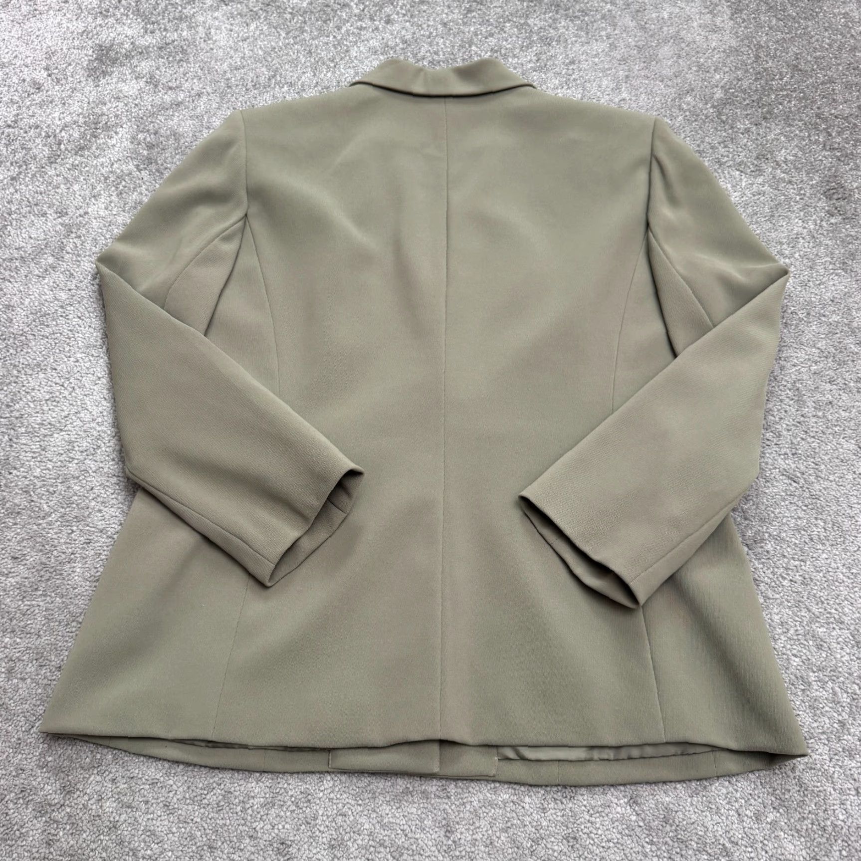 Vintage VINTAGE Le Suit 2Pc Set Dress Pants Blazer Womens 16P Petite Green Wide Leg Size 38" / US 16 / IT 52 - 3 Thumbnail