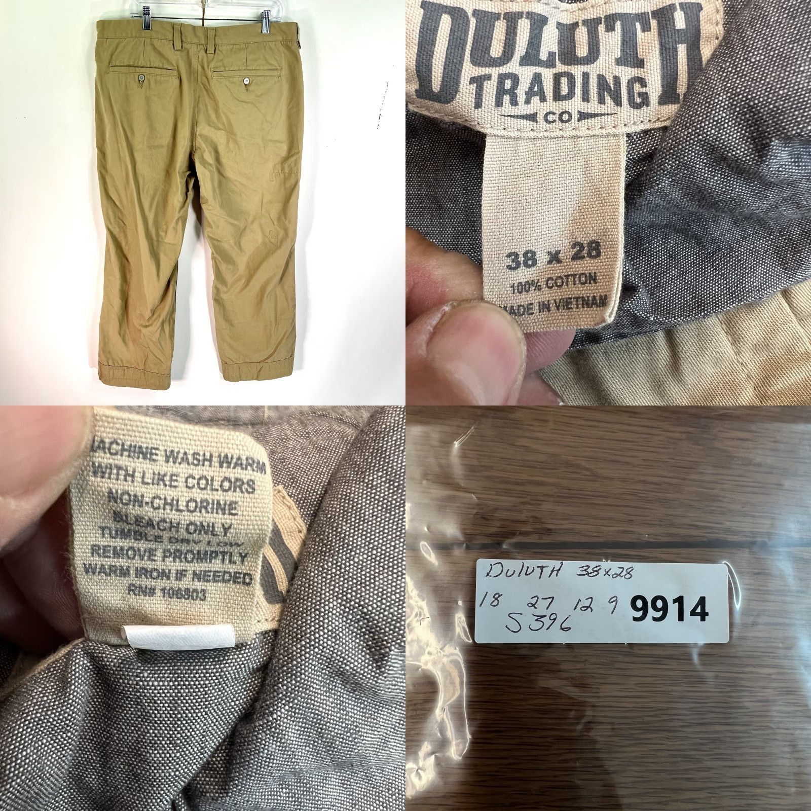 Duluth Trading Company DULUTH TRADING CO Flex Ballroom Pants Mens 36 Brown Cotton 36x34 Size US 36 / EU 52 - 8 Thumbnail