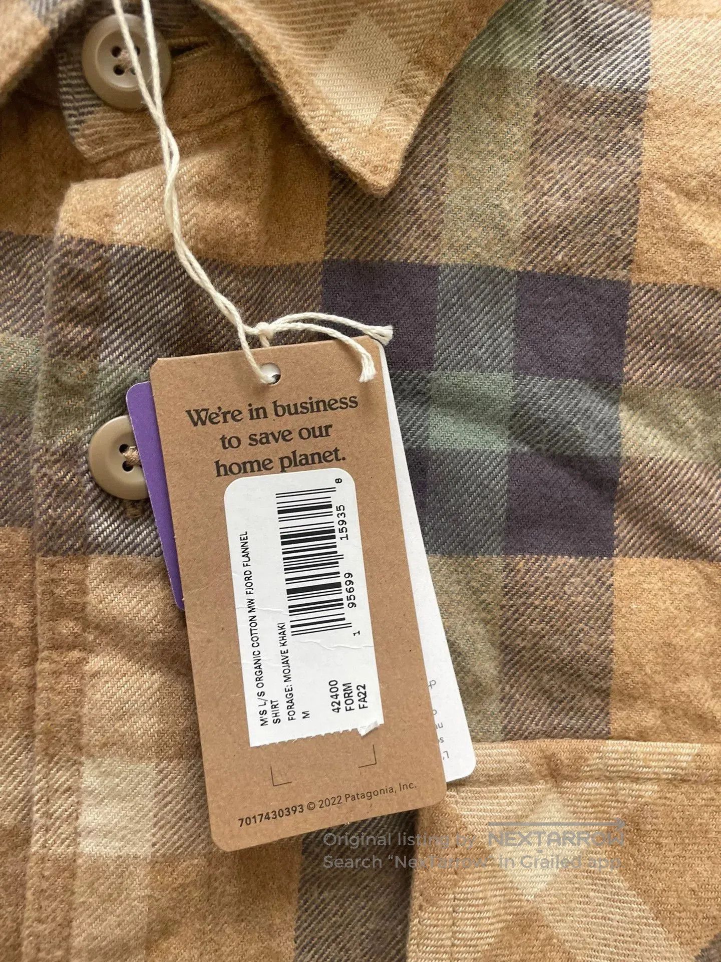 Patagonia Patagonia Men's Fjord Flannel Shirt. Size US S / EU 44-46 / 1 - 4 Thumbnail