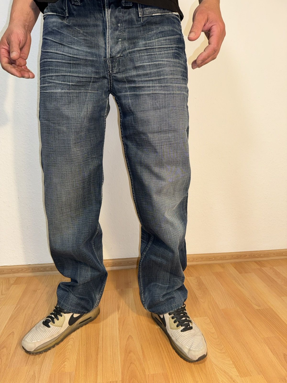 Levi's Vintage Clothing × Vintage Levi’s Two Horse Brand Jeans – L32– Vintage Straight Fit Size US 32 / EU 48 - 3 Thumbnail
