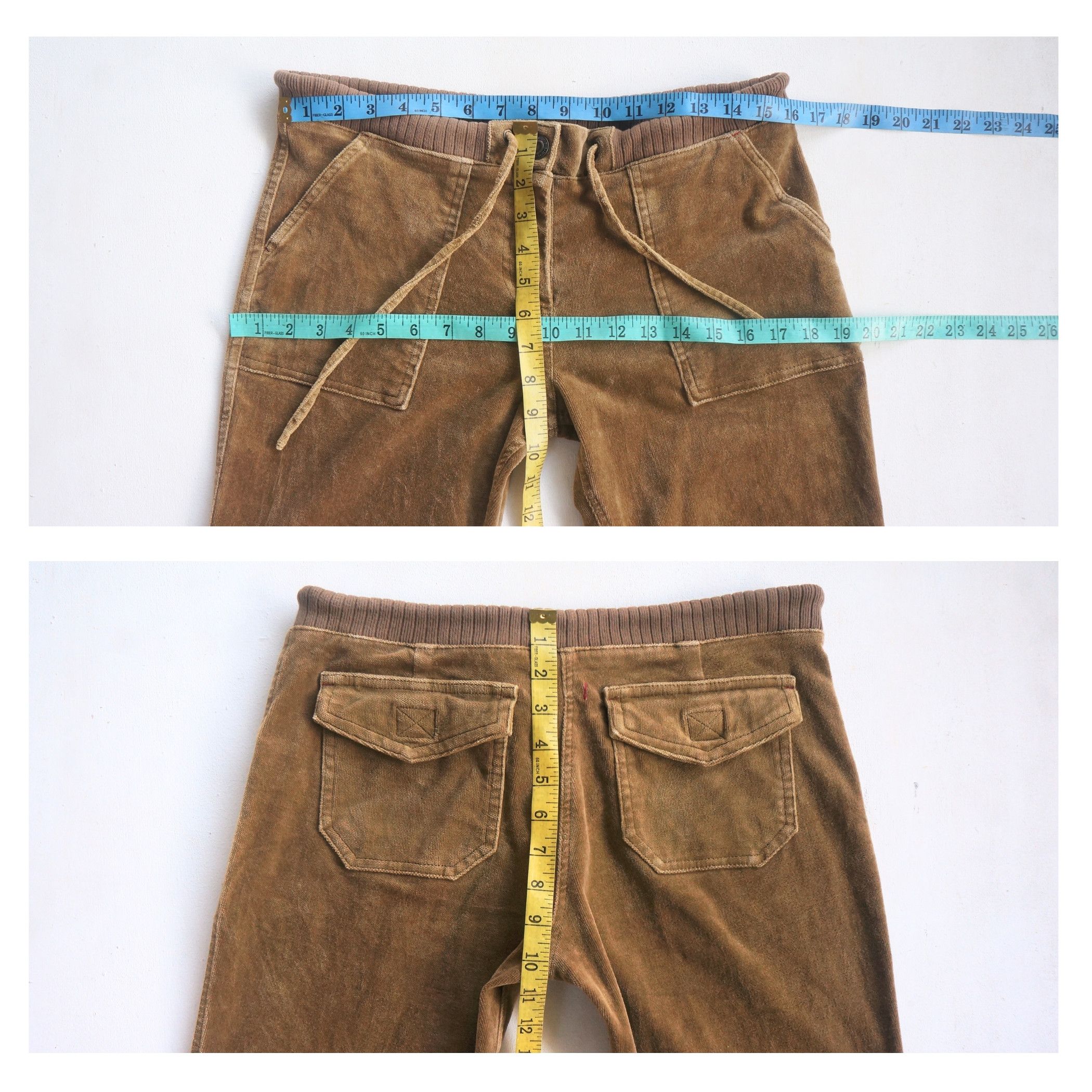 Japanese Brand Brown Drawstring Corduroy Size 30" / US 8 / IT 44 - 8 Thumbnail
