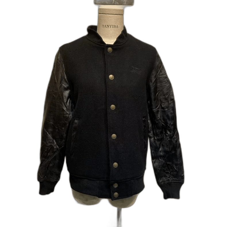 Vintage Burberry Black Leather Jacket