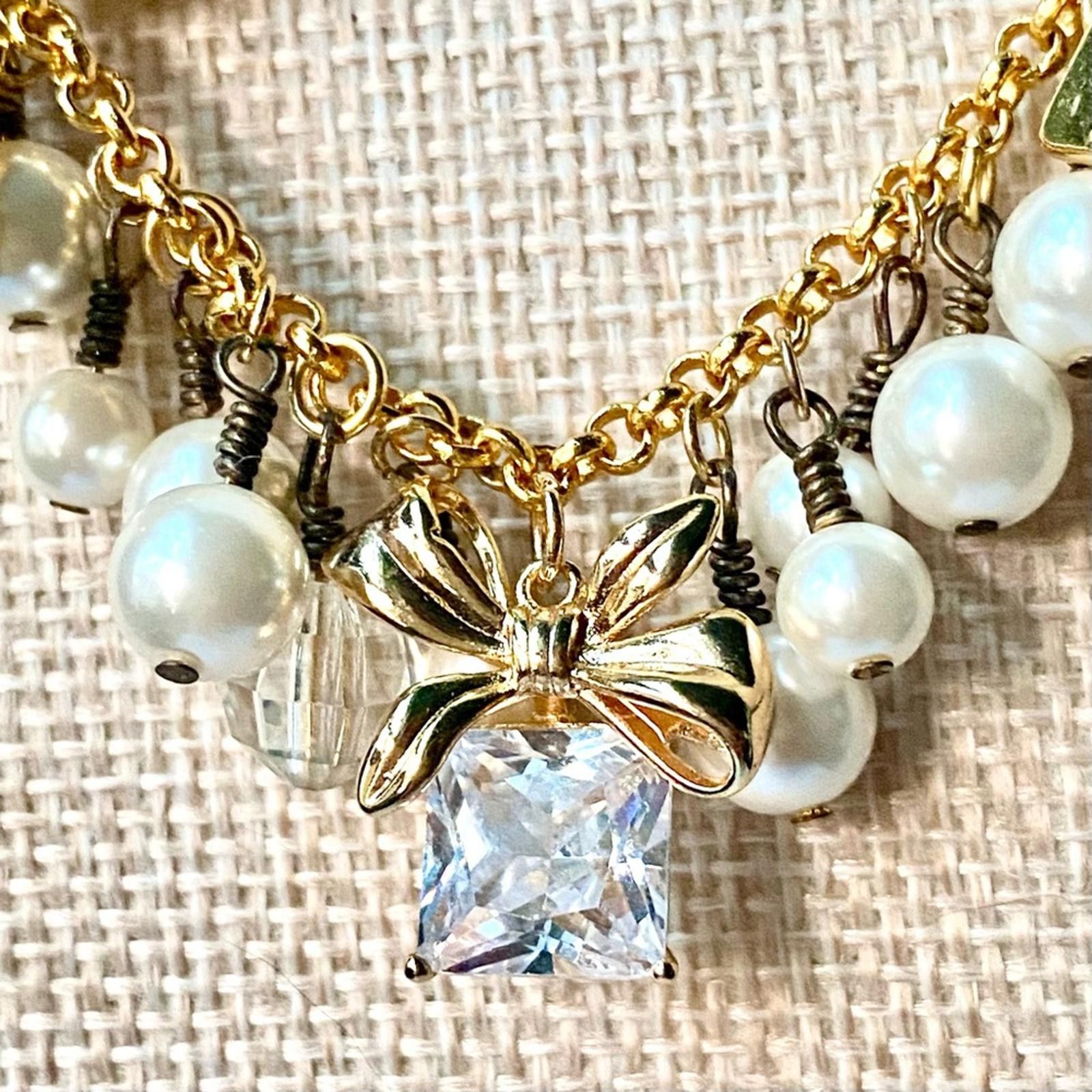 Other LilyLilyL Charming Gold Tone Charms Statement Necklace Size ONE SIZE - 3 Thumbnail
