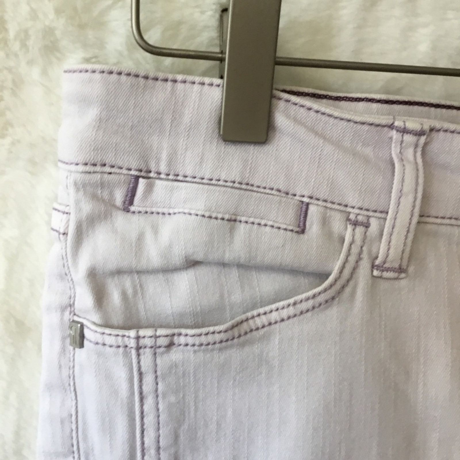 Pilcro and the Letterpress Lavender-Gray Fit/Stet Jeans