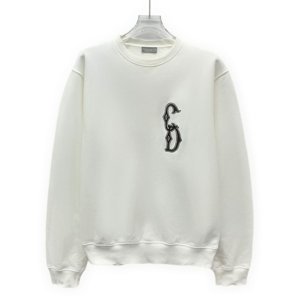 Dior Dior White Letter Embroidered Long Sleeve Sweatshirt K26WX Size US S / EU 44-46 / 1 - 1 Thumbnail