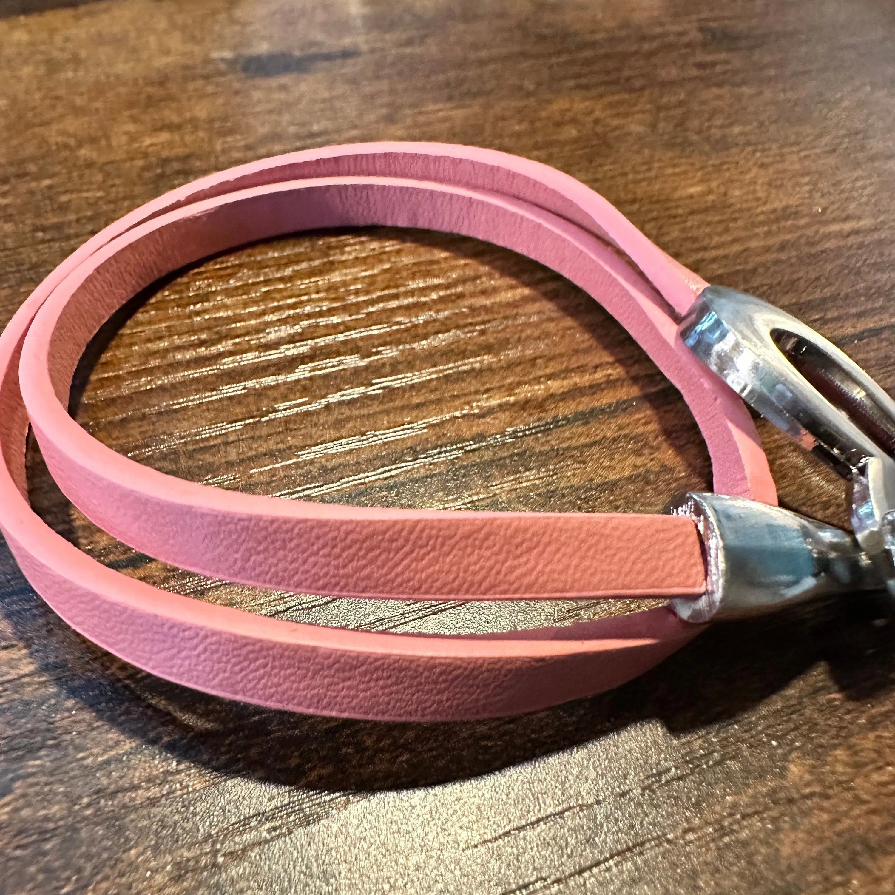 Other Handmade Boho Hippie Leather Heart Love Double Wrap Bracelet Size ONE SIZE - 4 Thumbnail