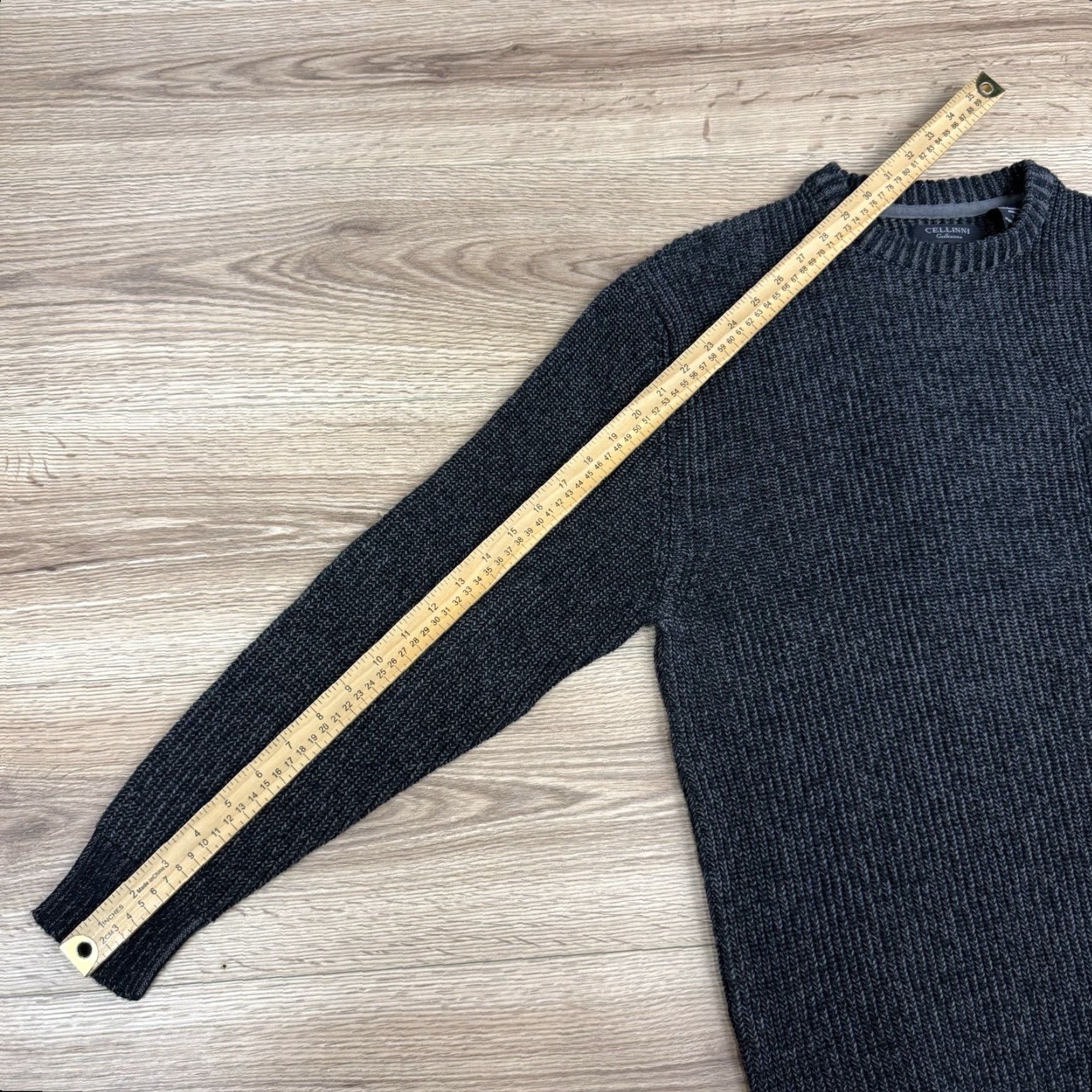 Vintage Cellinni Collection Sweater Pullover Knitted Crew Neck Front Pocket size XL Size US XL / EU 56 / 4 - 7 Thumbnail