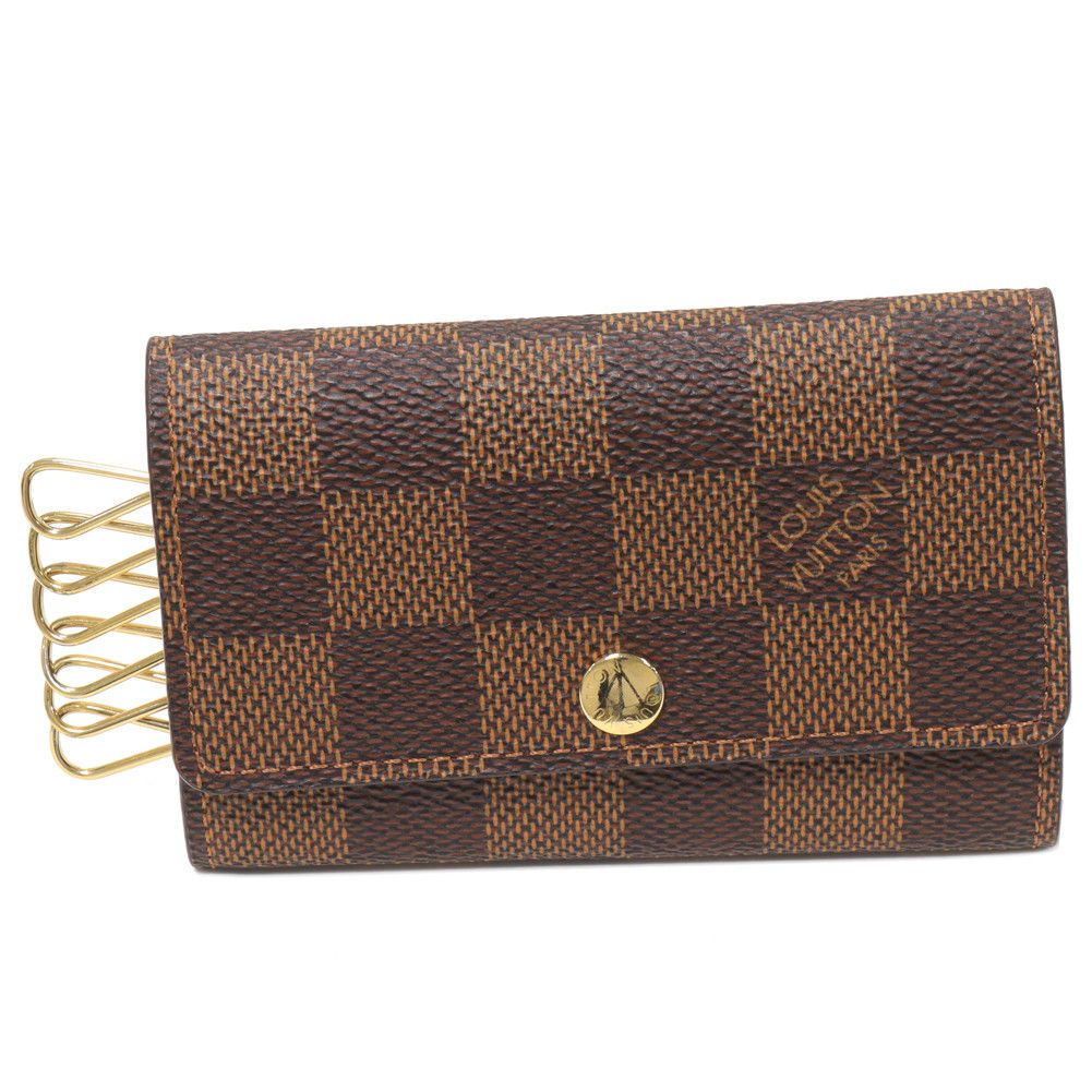 Louis Vuitton Louis Vuitton Louis Vuitton Damier Canvas 6 Key Holder N62630 Canvas Key Holder N62630 in Pristine Condition Size ONE SIZE - 1 Thumbnail