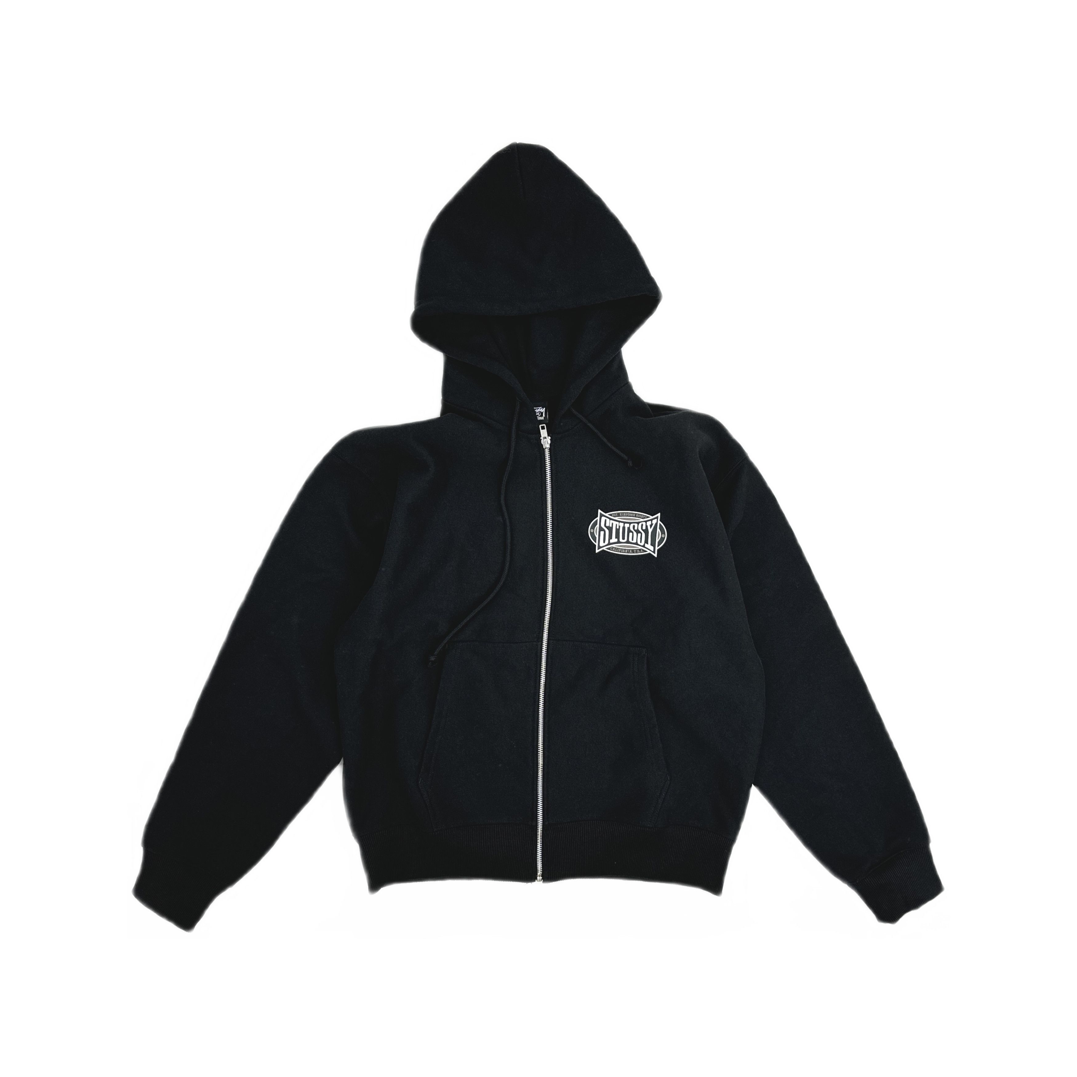 Born X Raised × Stussy Born x Raised x Stussy Logo Zip Hoodie
