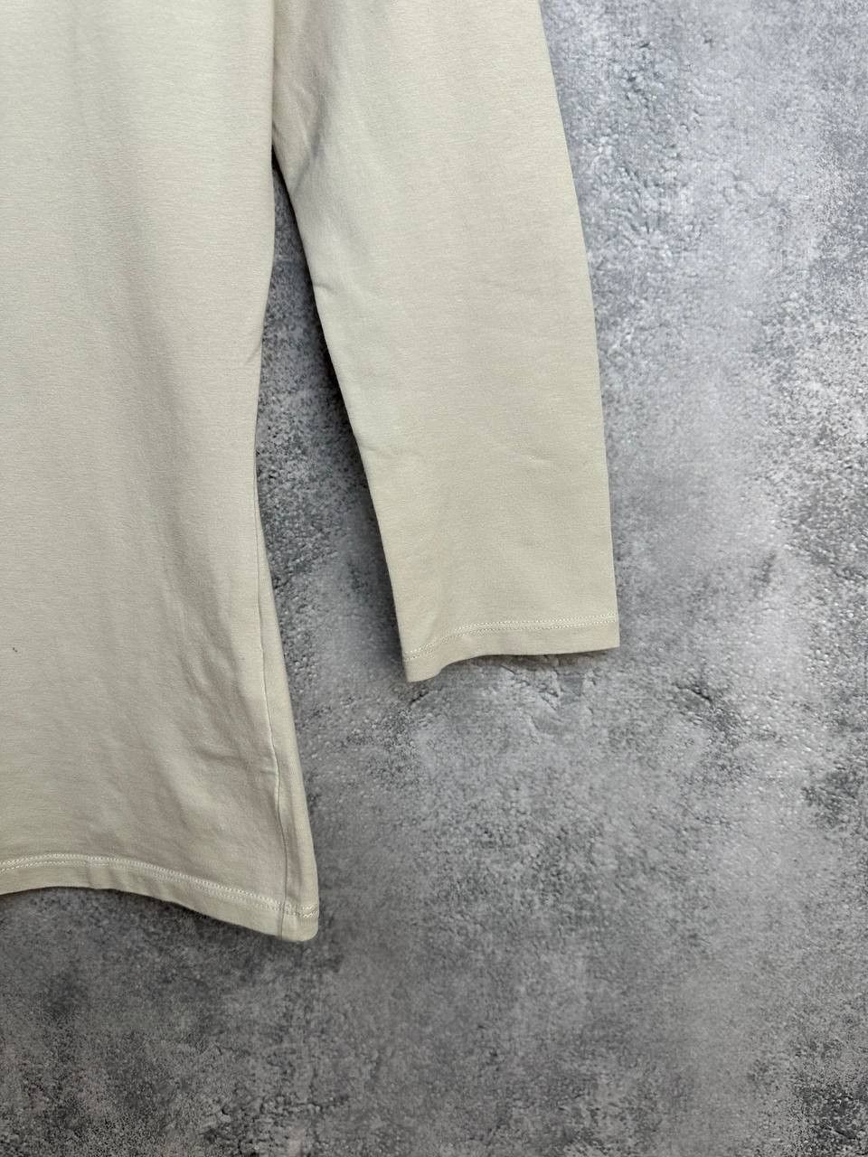 Weekend Max Mara Weekend Max Mara Beige LS Top Cotton Stretch Basic Minimal Size M / US 6-8 / IT 42-44 - 8 Thumbnail