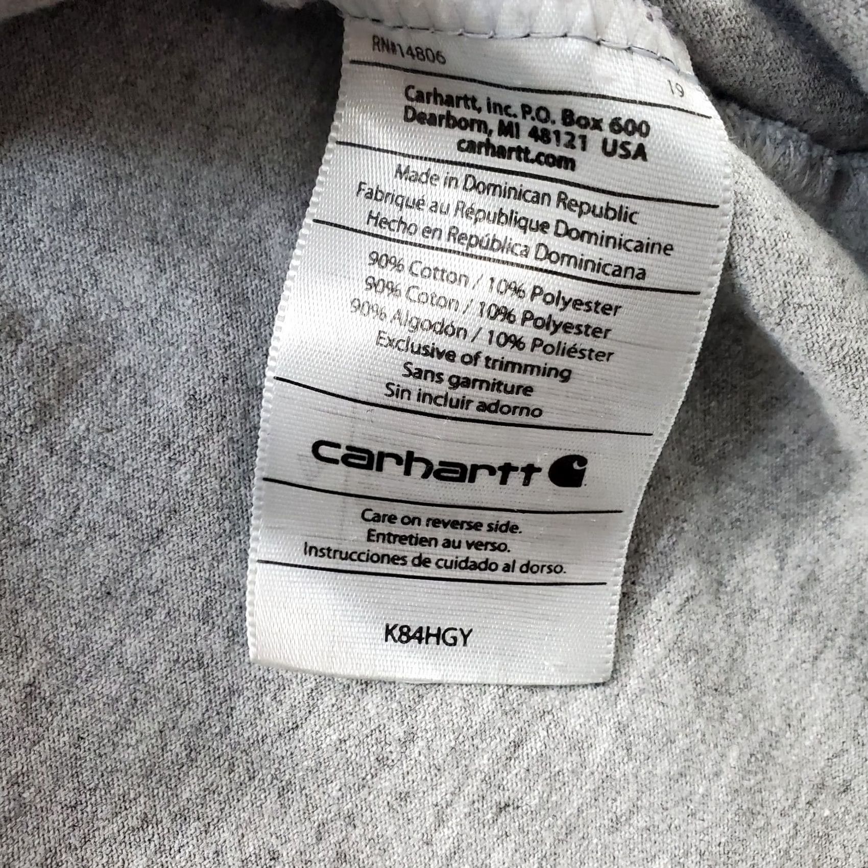 Carhartt Carhartt Henley T-Shirt Mens 3XL Gray Front Pocket Summer Short Sleeve Pullover Size US XXL / EU 58 / 5 - 7 Thumbnail