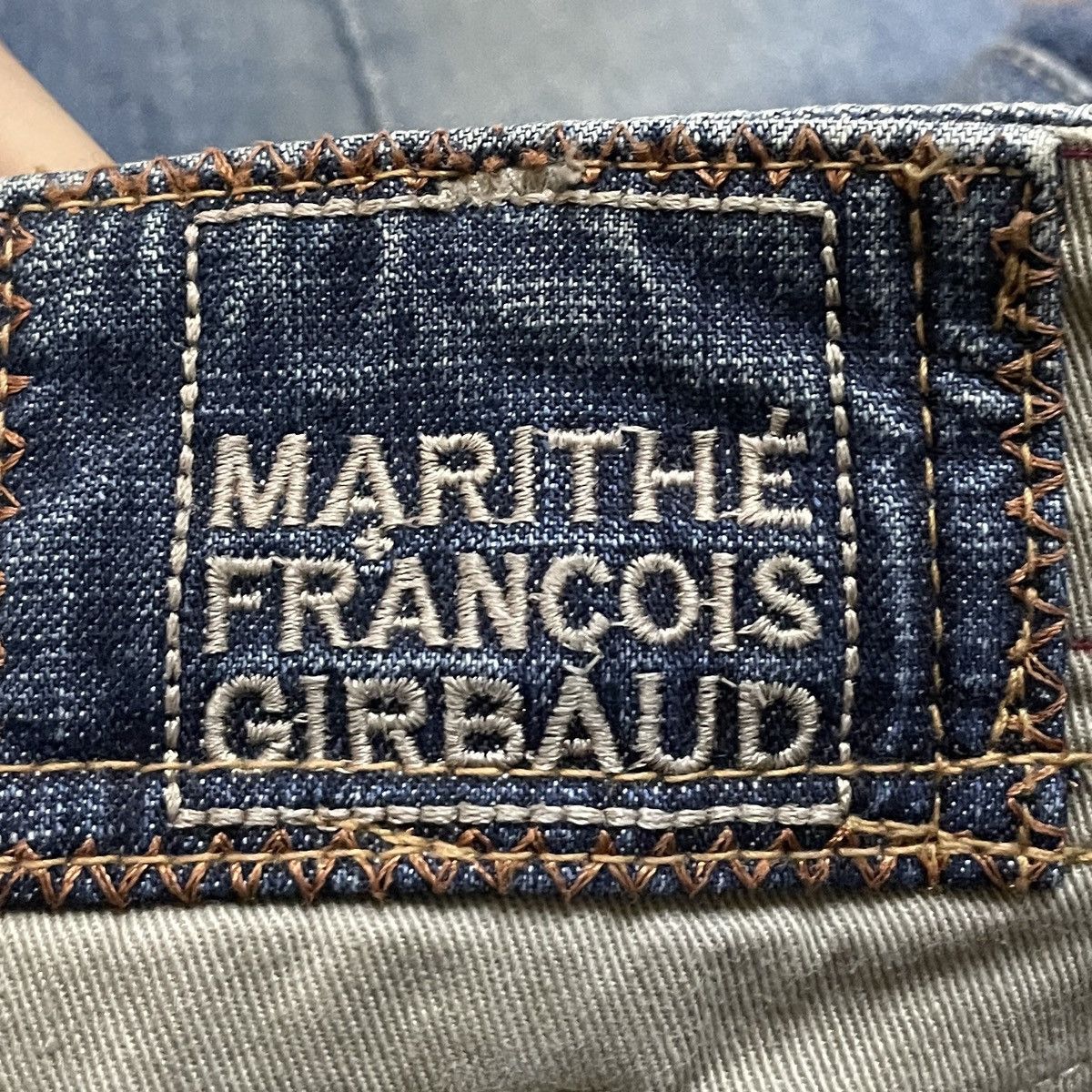 Marithe + Francois Girbaud Rare Vintage Marithe Francois Girbaud Flared Jeans 1990s Size US 31 - 10 Thumbnail