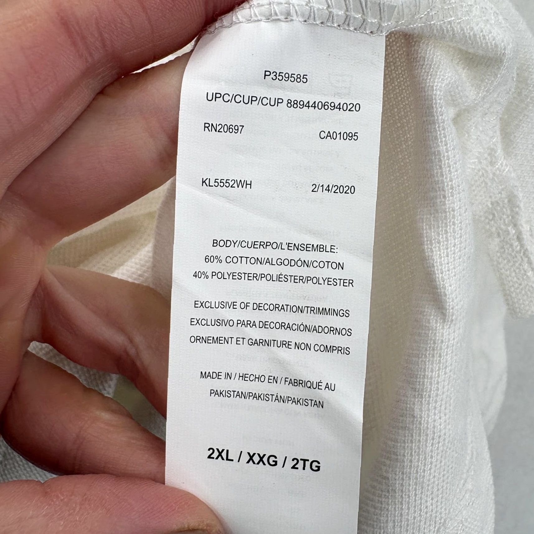 Dickies Dickies Polo Shirt Mens 2XL White Long Sleeve Pique Easy Care Work Uniform NWT Size US XXL / EU 58 / 5 - 6 Thumbnail