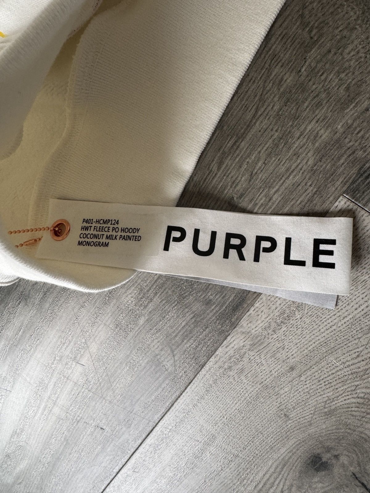 Purple PURPLE Fleece Hoodie Coconut Milk Painted Size US M / EU 48-50 / 2 - 4 Thumbnail