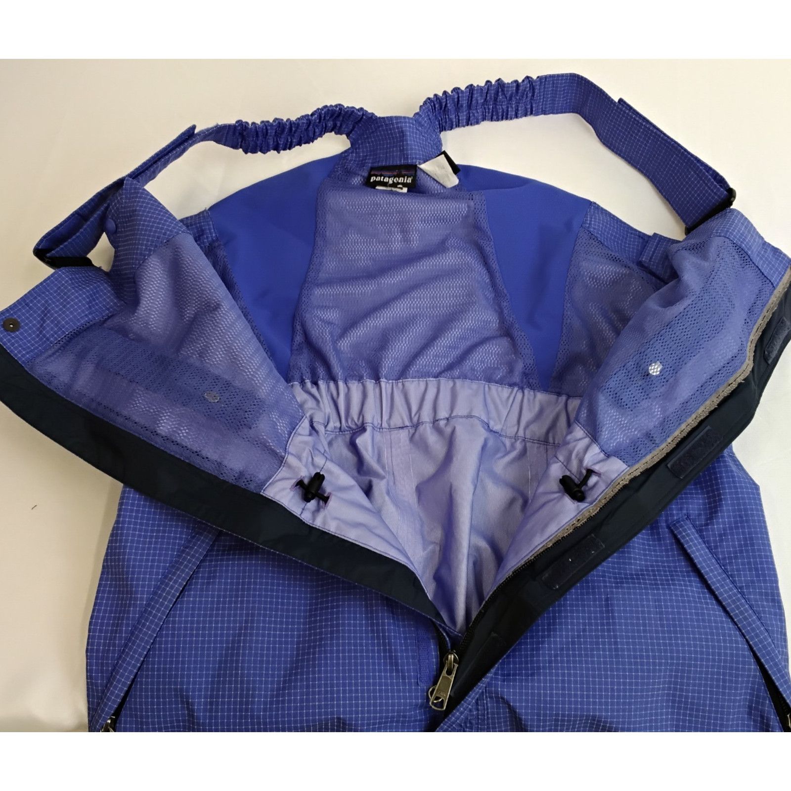 Patagonia Patagonia Super Alpine Ski Bibs Men's L Blue Grid VTG 90's Size US 36 / EU 52 - 6 Thumbnail