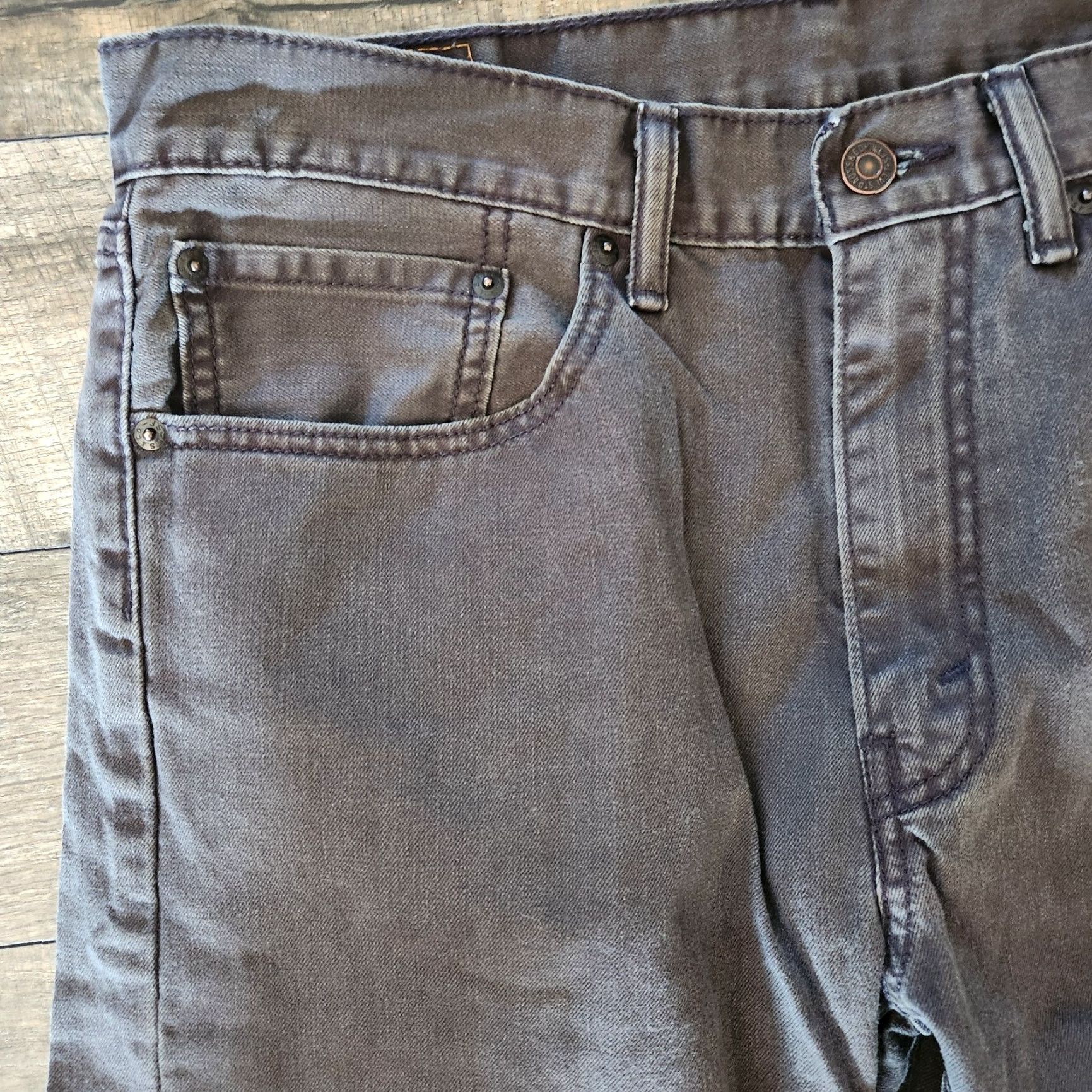 Levi's Levi's 505 Jeans Men 34X32 Regular Straight Denim Gray Tab Size US 34 / EU 50 - 5 Thumbnail