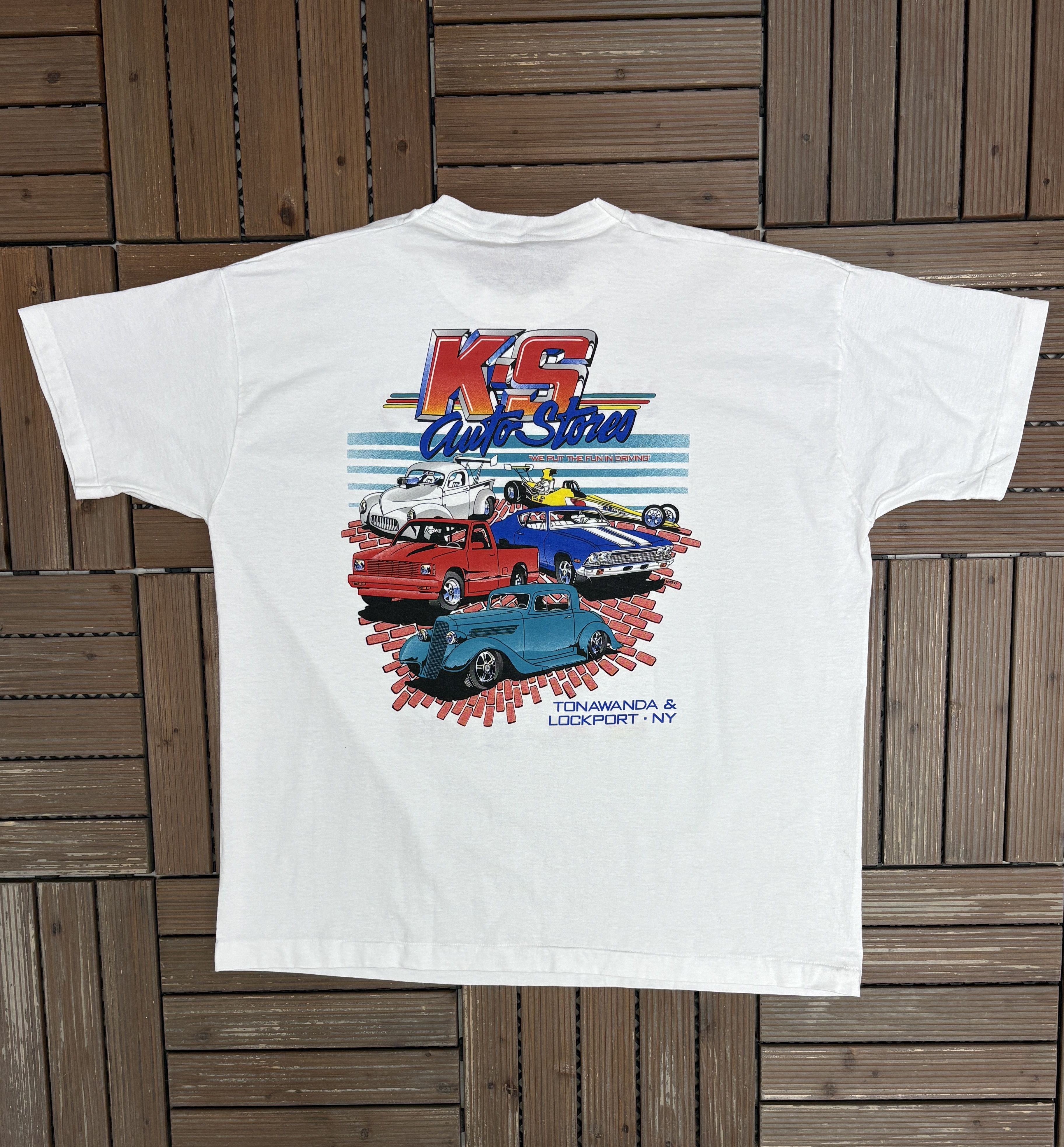 Vintage Niagara '95 Auto Swap Car Shows Vintage White T-Shirt Tee Size US XXL / EU 58 / 5 - 4 Thumbnail