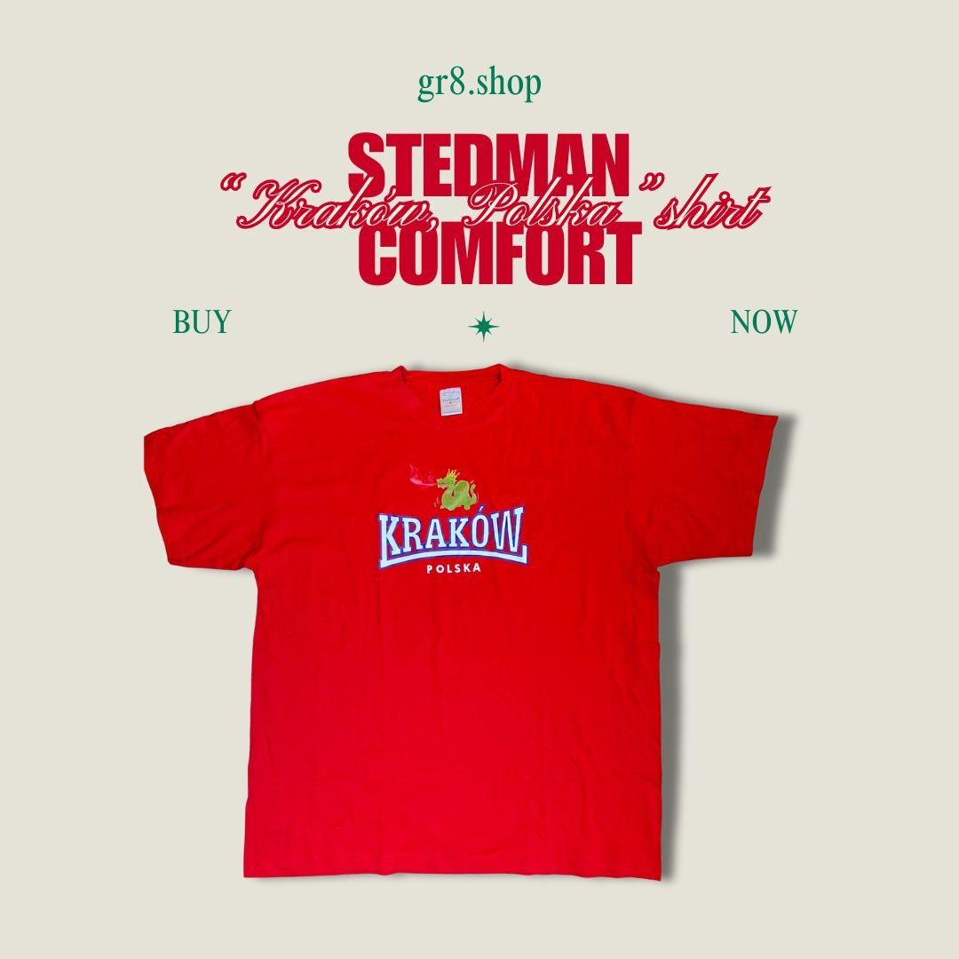 Other Stedman Comfort Red Kraków Polska T-Shirt XXL 100% Cotton Ca Size US XXL / EU 58 / 5 - 1 Thumbnail