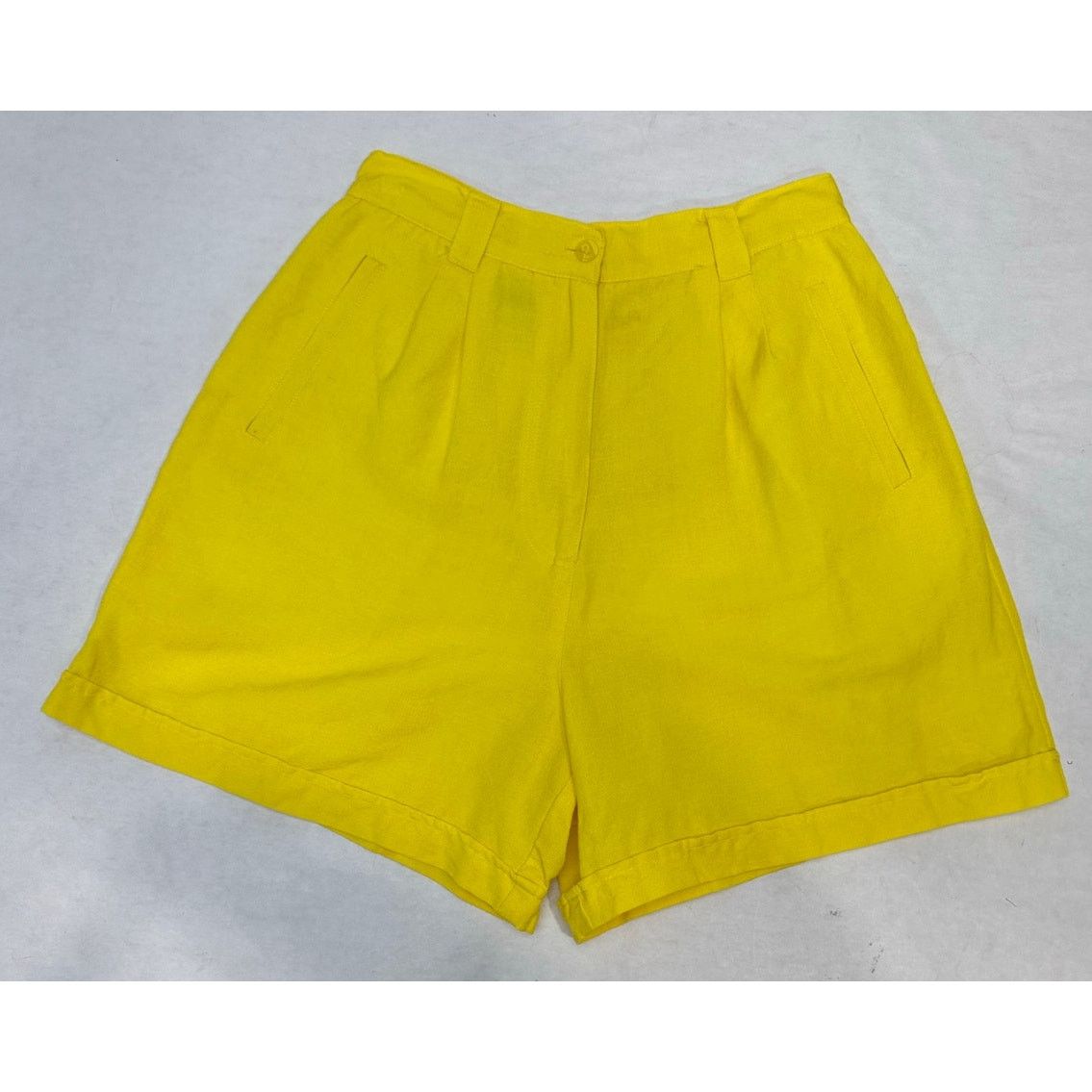 Other Vintage 1980s Linen Mom Shorts 80s High Rise Louise Paris 7 Size 26" / US 2 / IT 38 - 1 Thumbnail