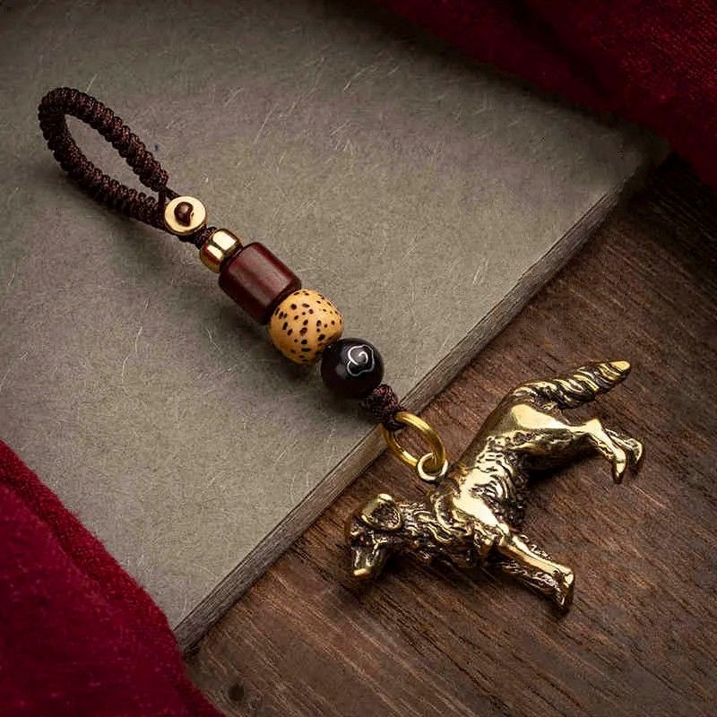 Other Dog Keyring Car Keychain Brass Holder Hanging Charms Size ONE SIZE - 4 Thumbnail